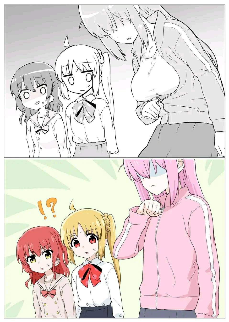 is this really on the manga? or is it fan art? : BocchiTheRock