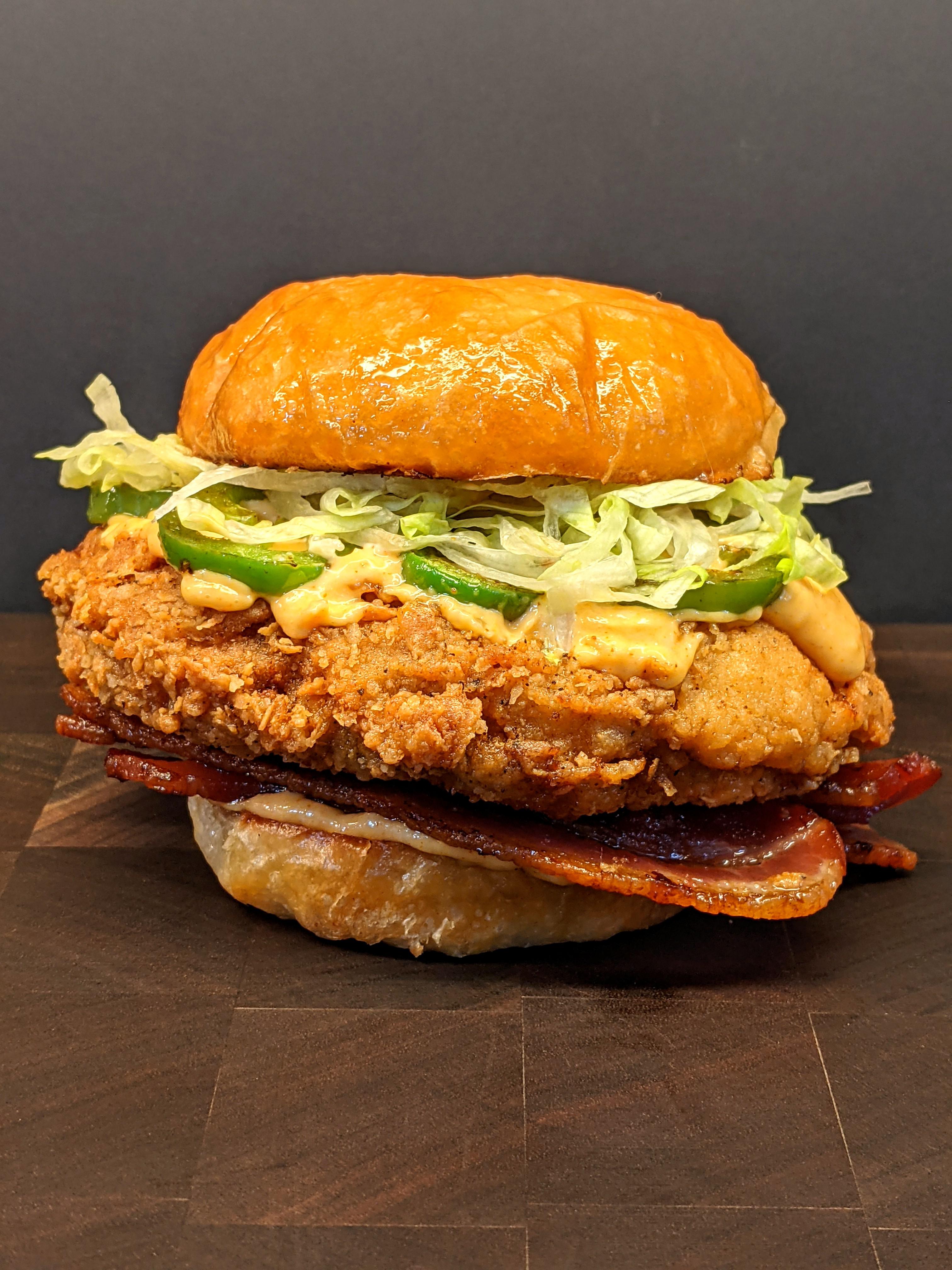 [Homemade] fried chicken sandwich r/Magic_Wand