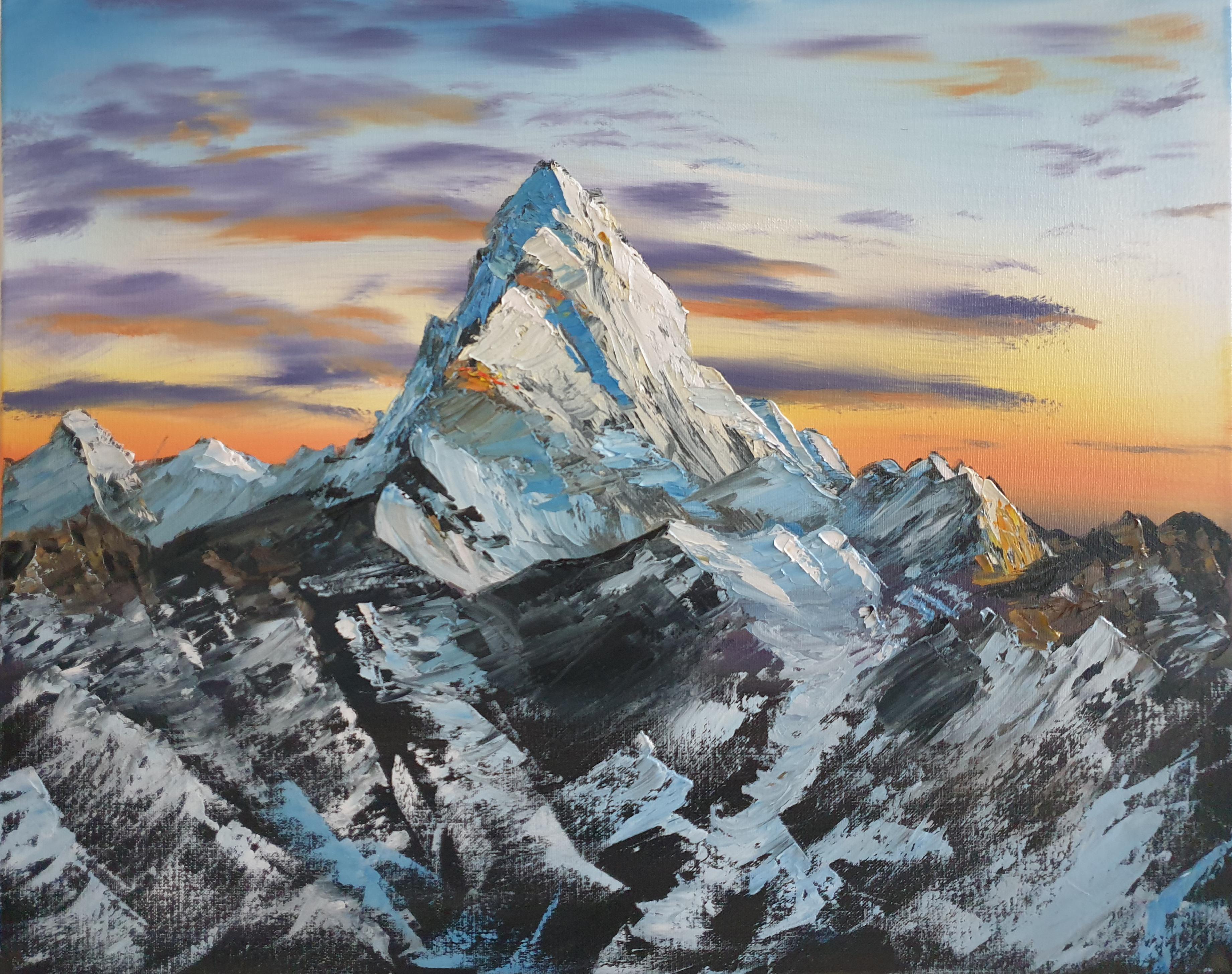 A week ago i made the mount everest with the Bob Ross painting