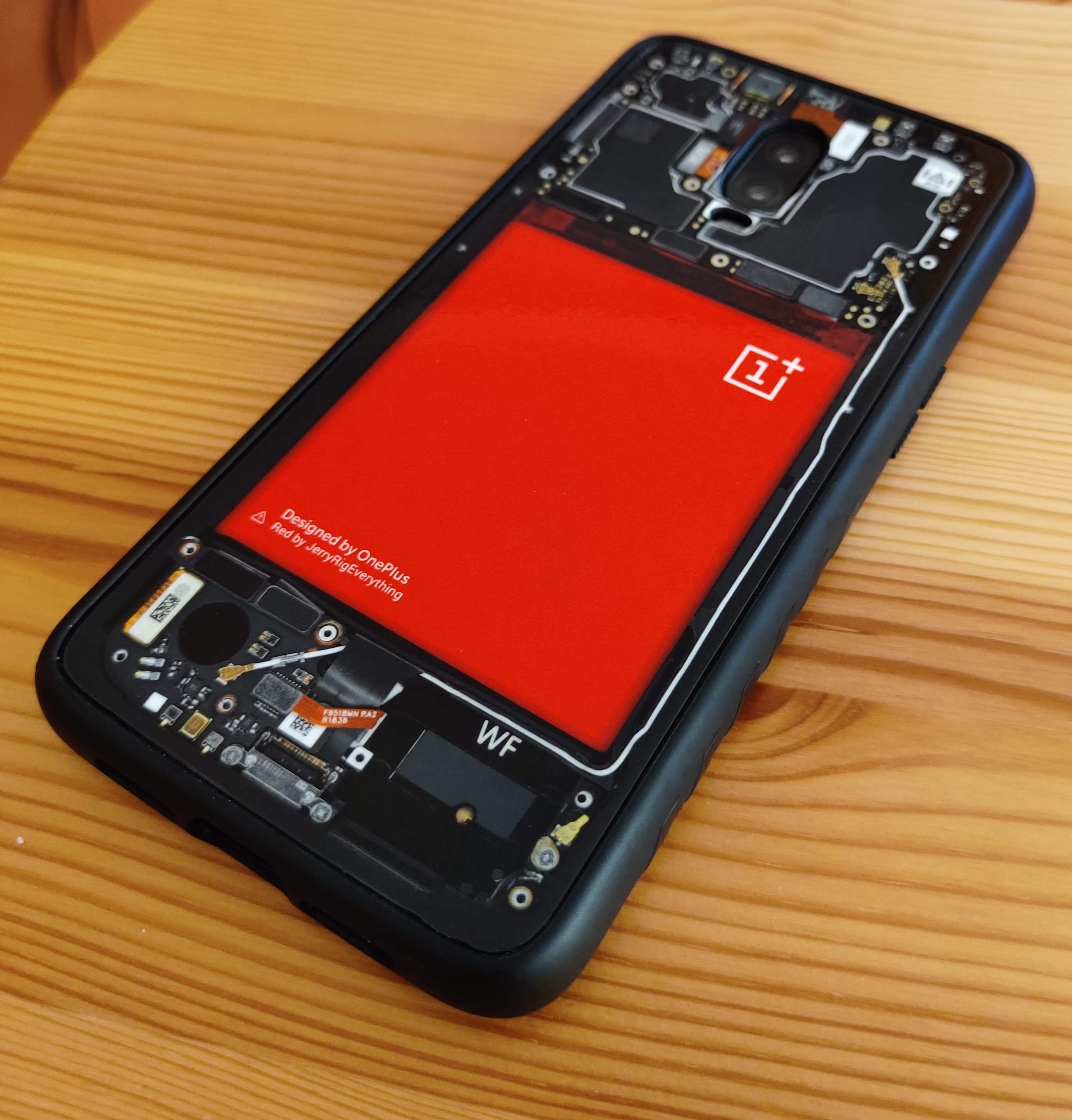 Just got my dbrand teardown skin and grip case r/OnePlus6t