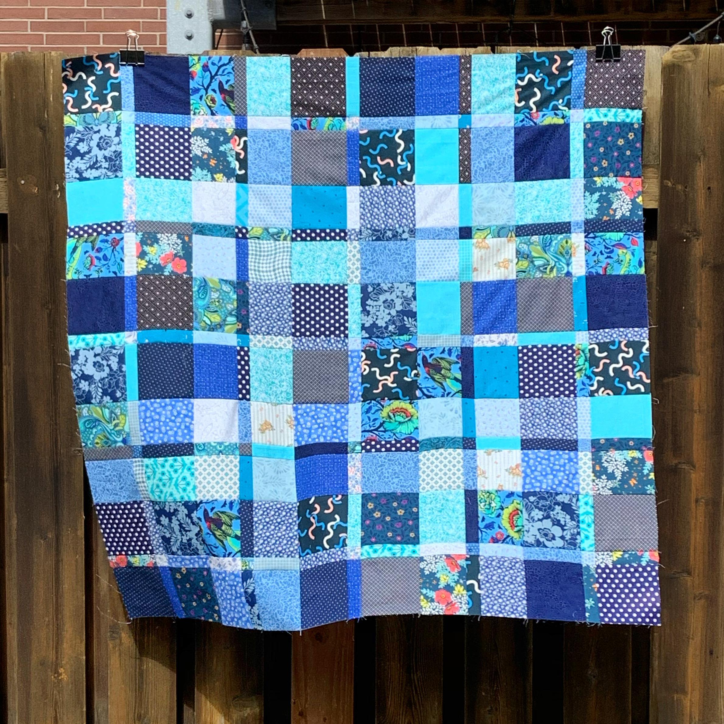 Plaidish quilt top finish r/quilting