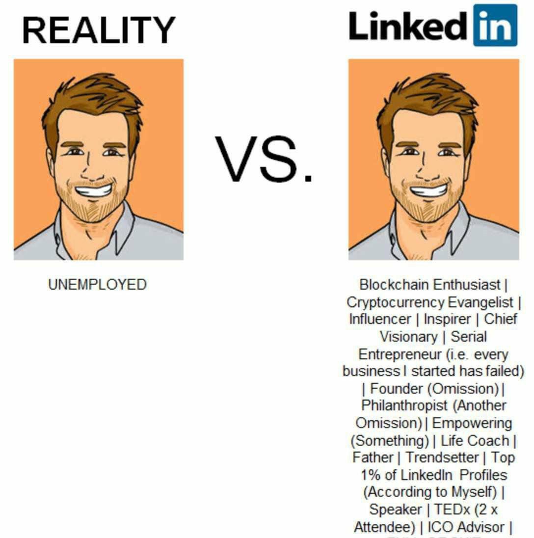 Reality vs Linkedin D D r/funny