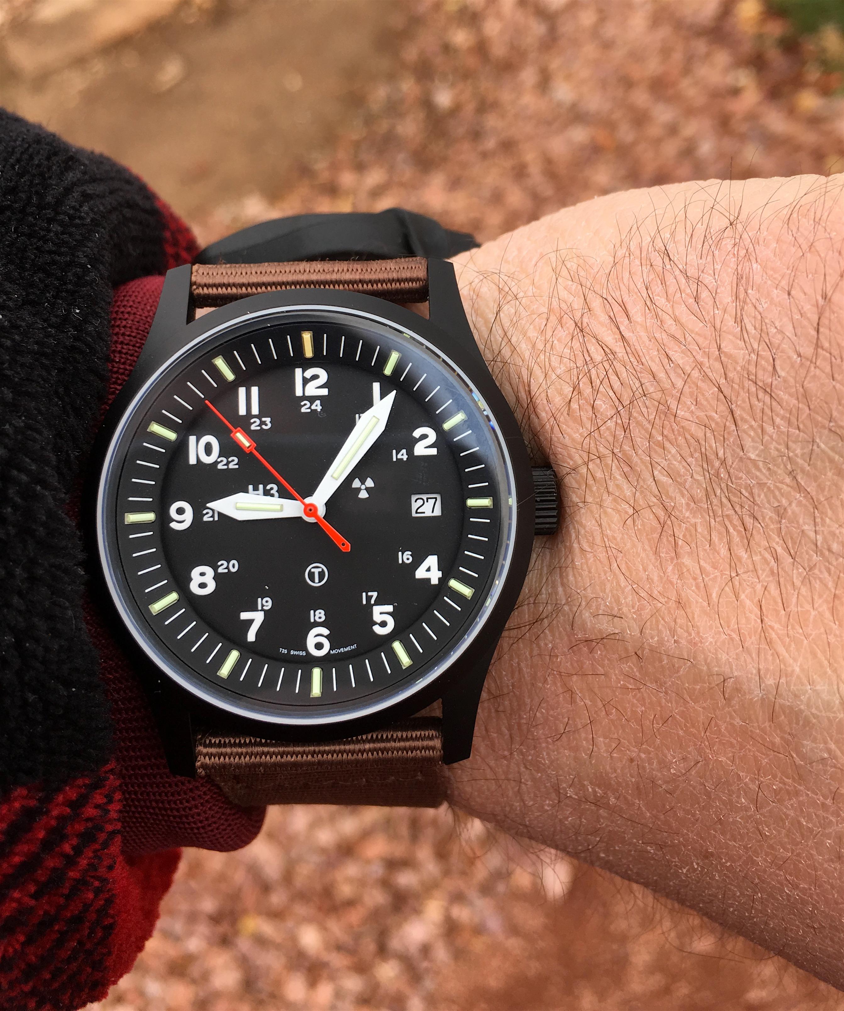 [GWS] G10 Tritium Field Watch, now with Brown NATO r/Watches