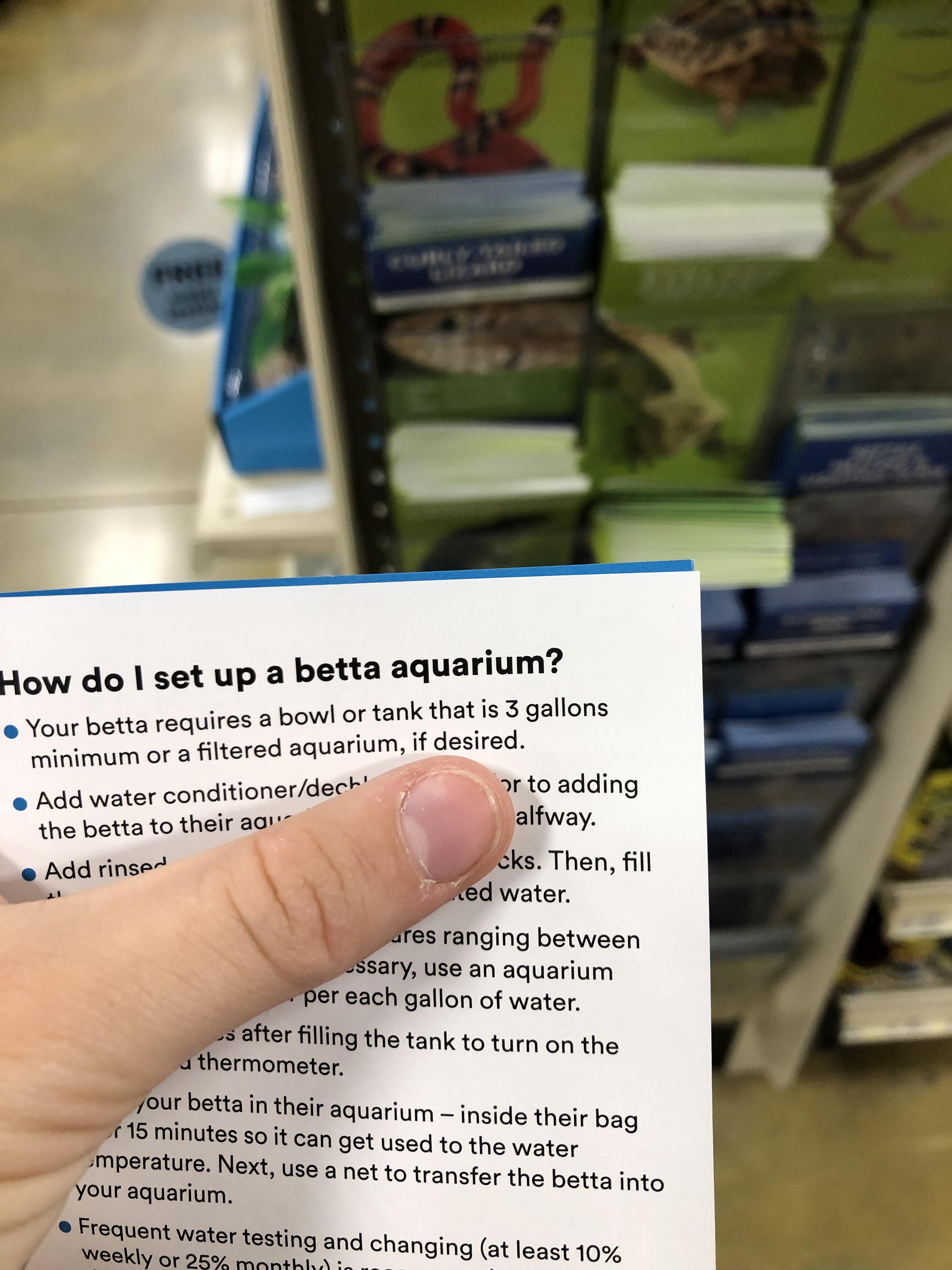 It’s a start. Now how about we stop selling anything smaller 🙄 r/petsmart