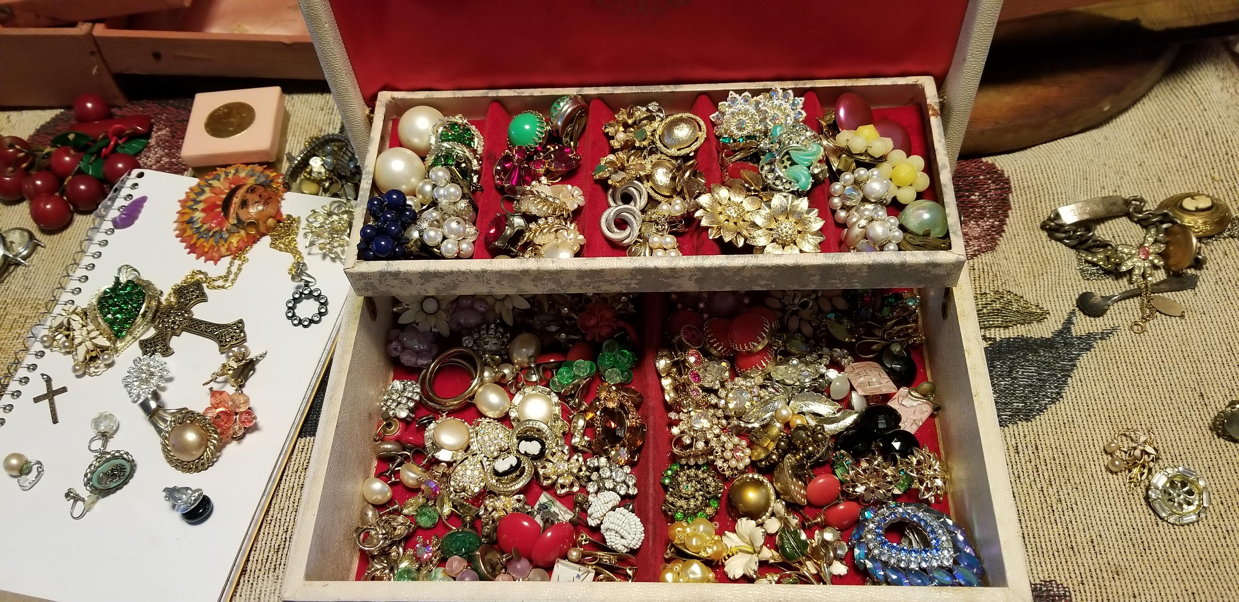 Four Jewelry Boxes of Costume Jewelry! r/vintage