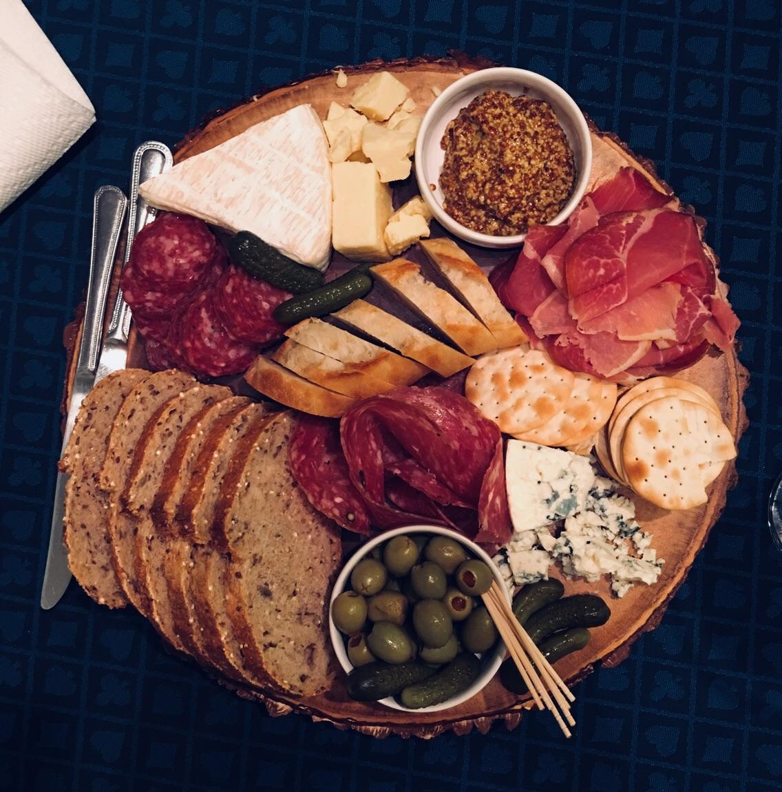 [Homemade] Aged cheeses and cured meat platter. r/food
