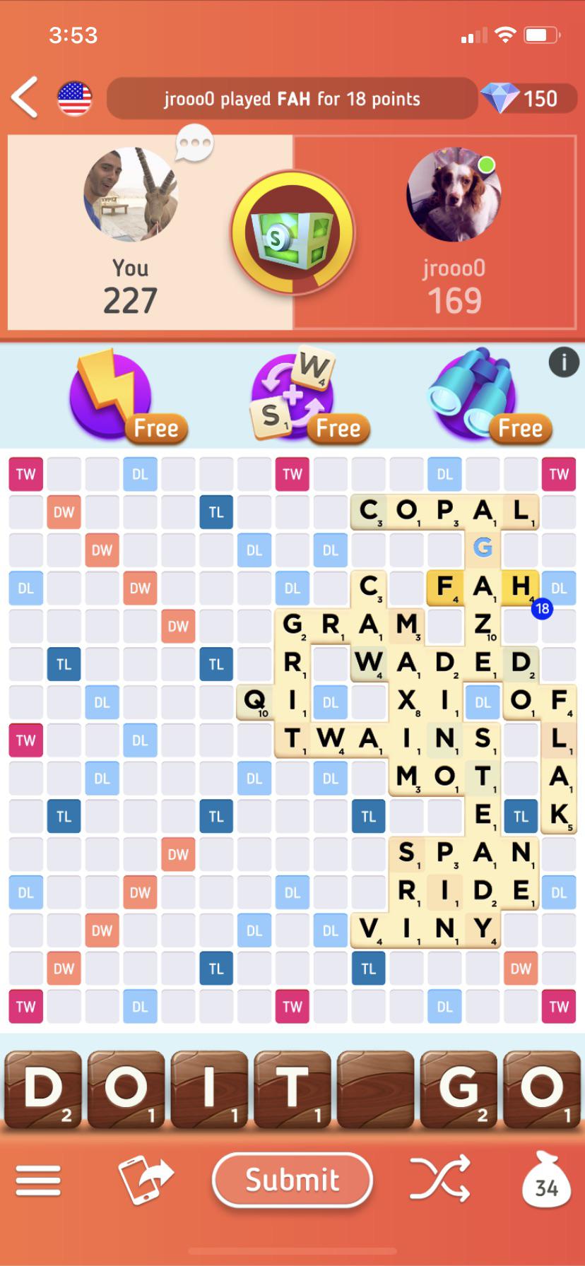 Motivational Scrabble Hand r/mildlyinteresting