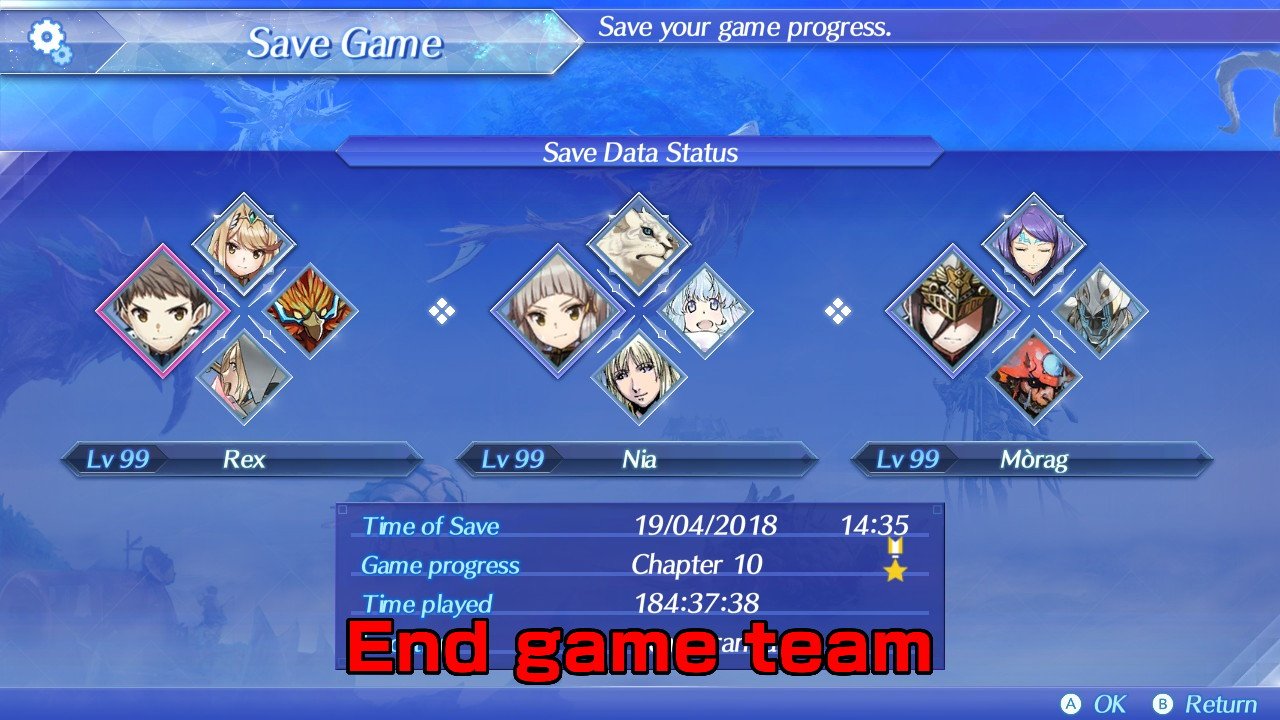 [Spoilers] XC2 I'm happy how my team composition worked against all