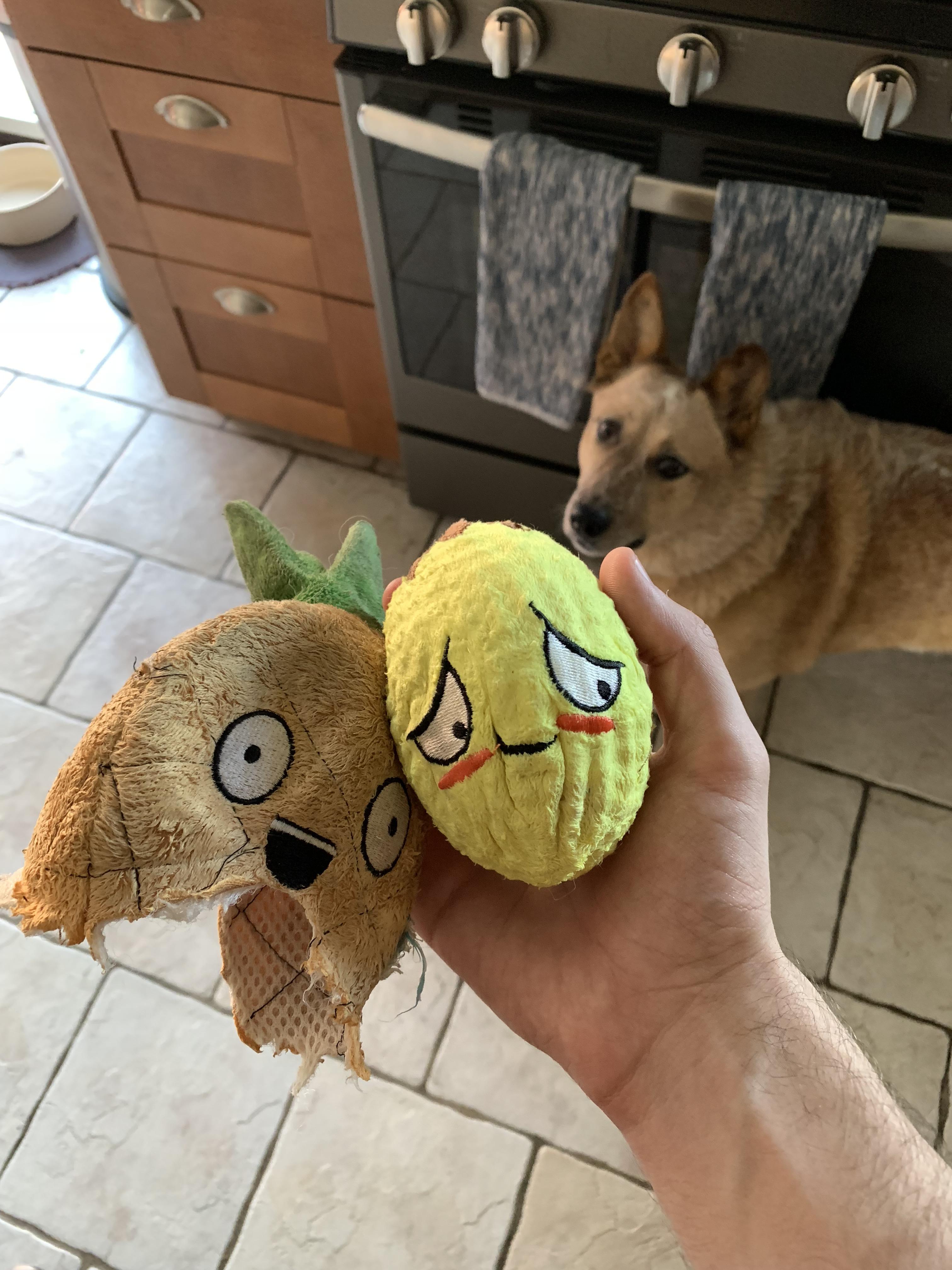 When she destroyed her favorite toy, there was another toy inside of it