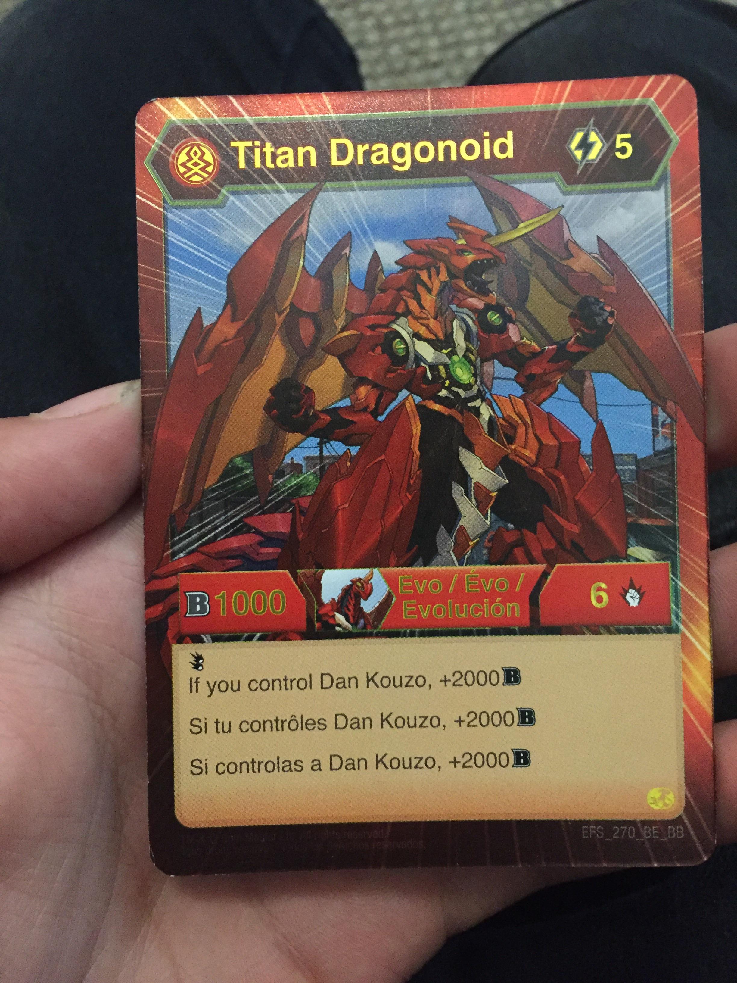Just noticed that I have a Bakugan elite card in my deck! Would anyone know what this is worth