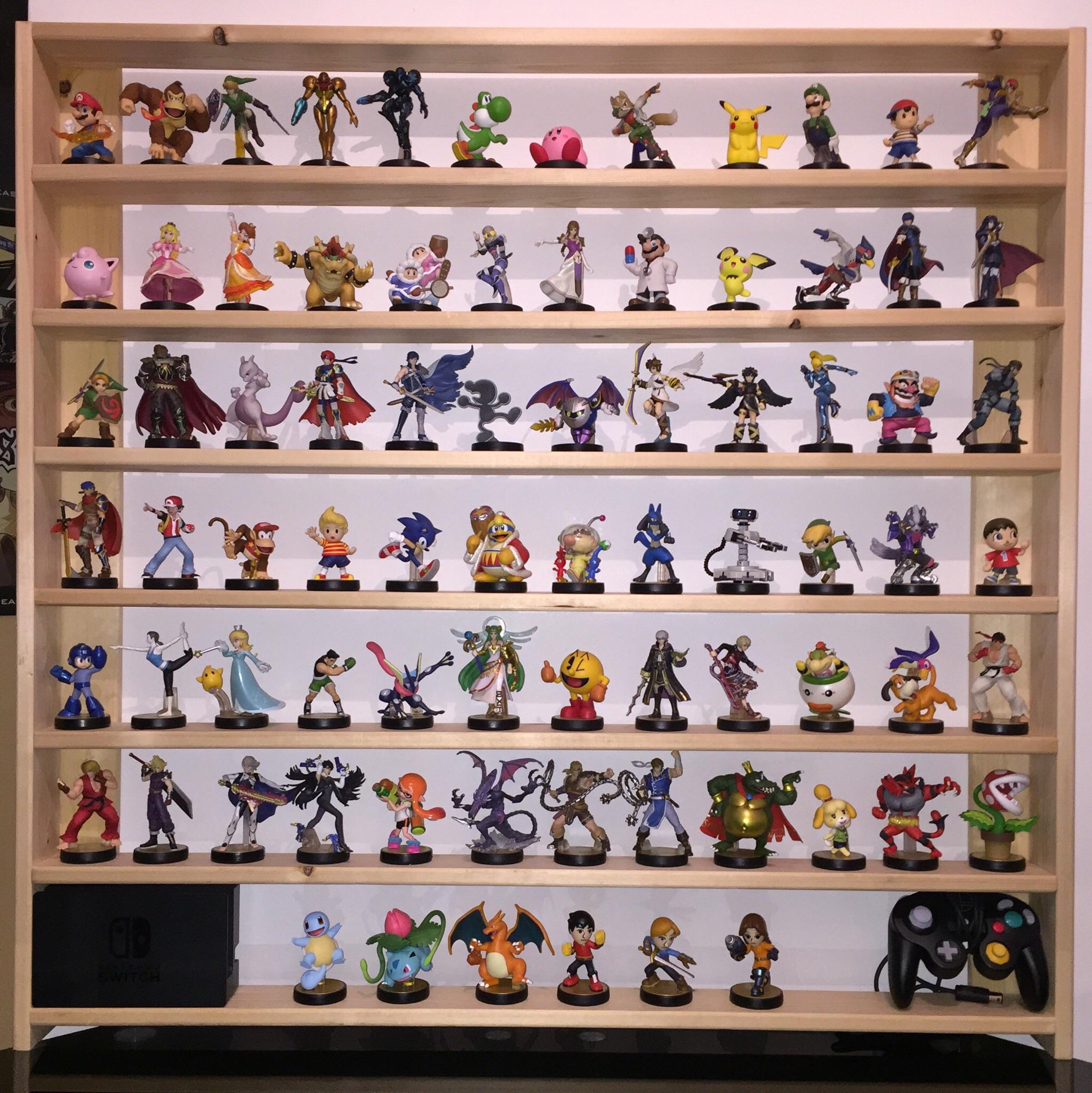 Super Smash Bros Amiibo Collection, currently complete for a second