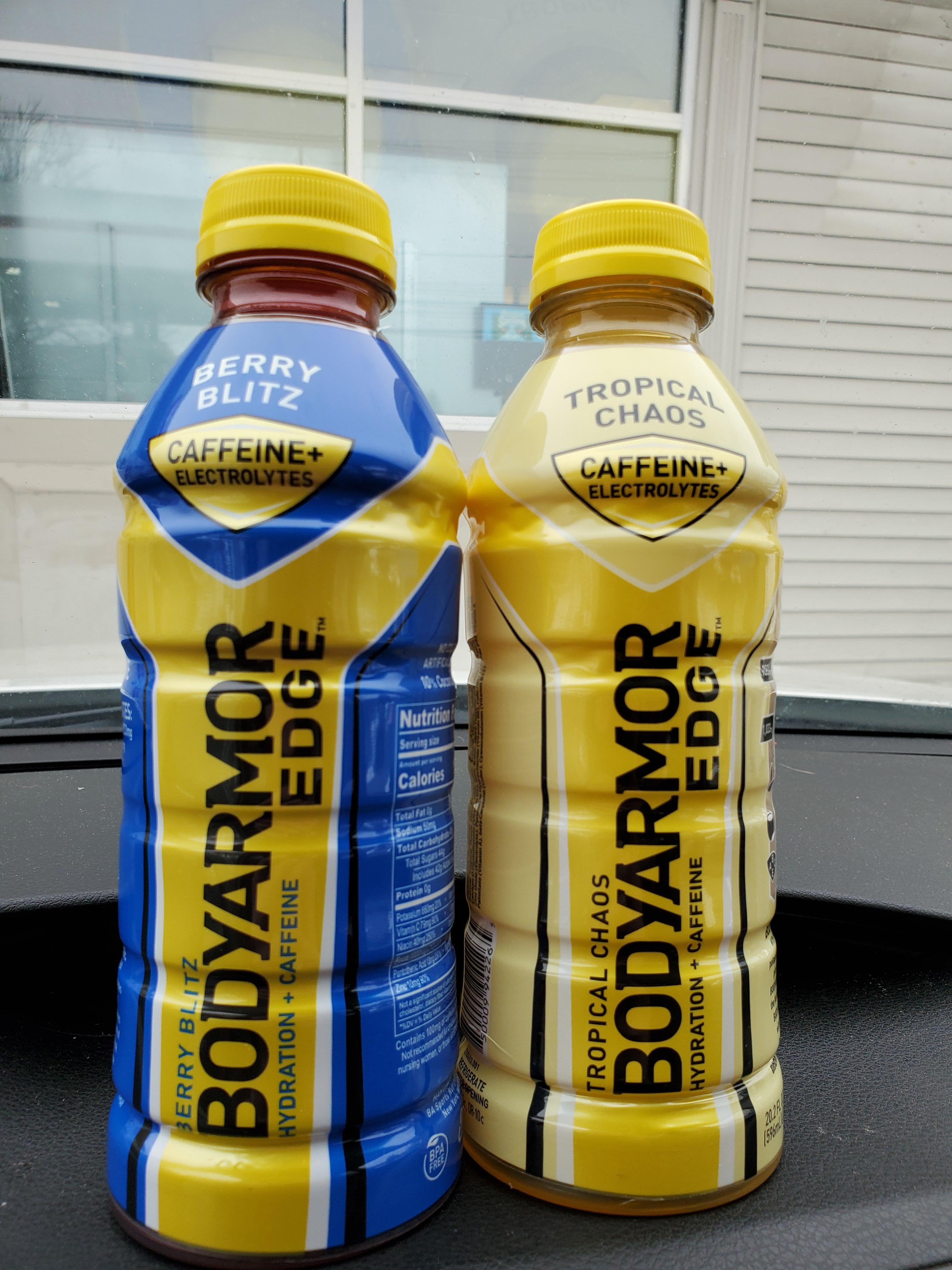 2 flavors from BodyArmor's limited release BodyArmor Edge energy sports