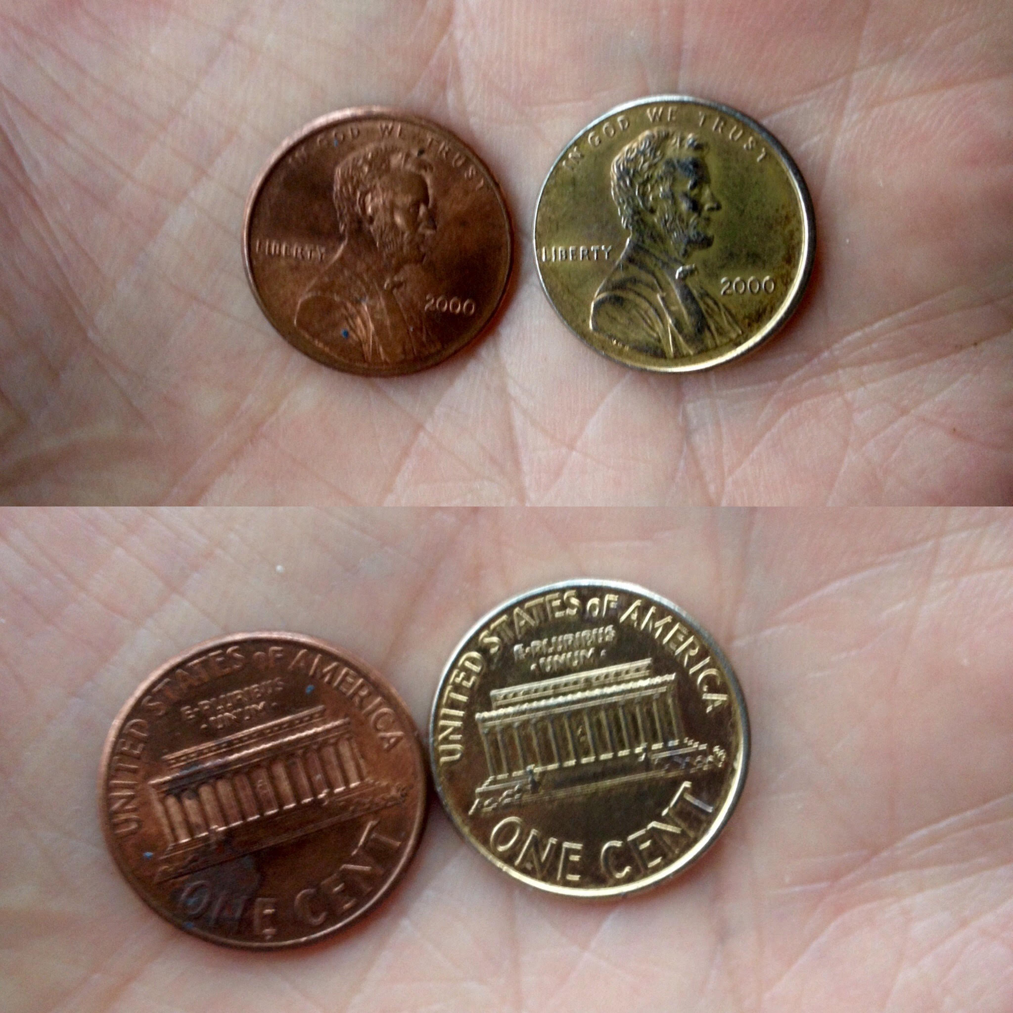 I seem to have found a penny pressed on the wrong planchet but I'm not