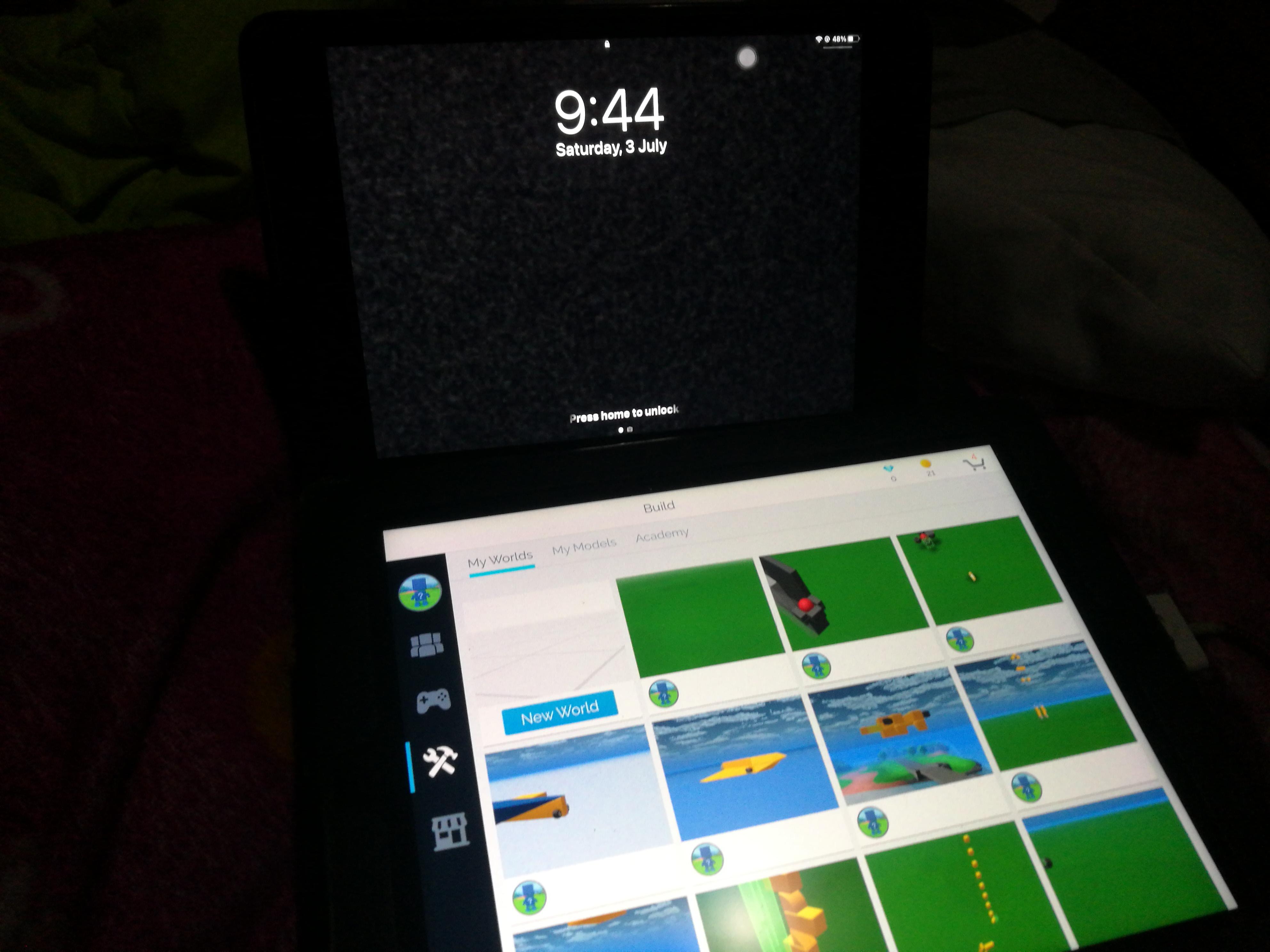 You can still play blocks world if you have a very very old gadget with