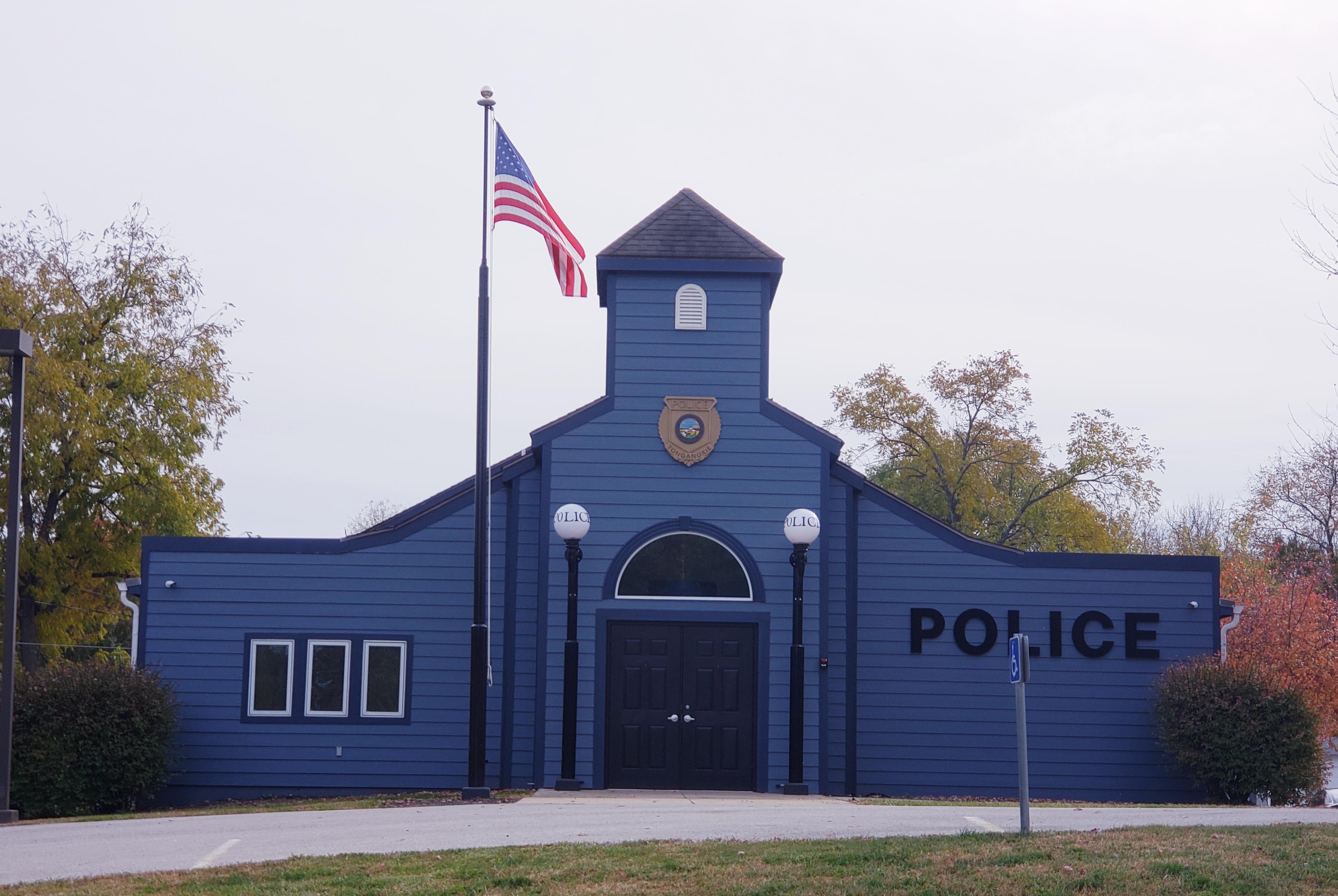 Cute Police Station in Tonganoxie, KS r/AccidentalWesAnderson