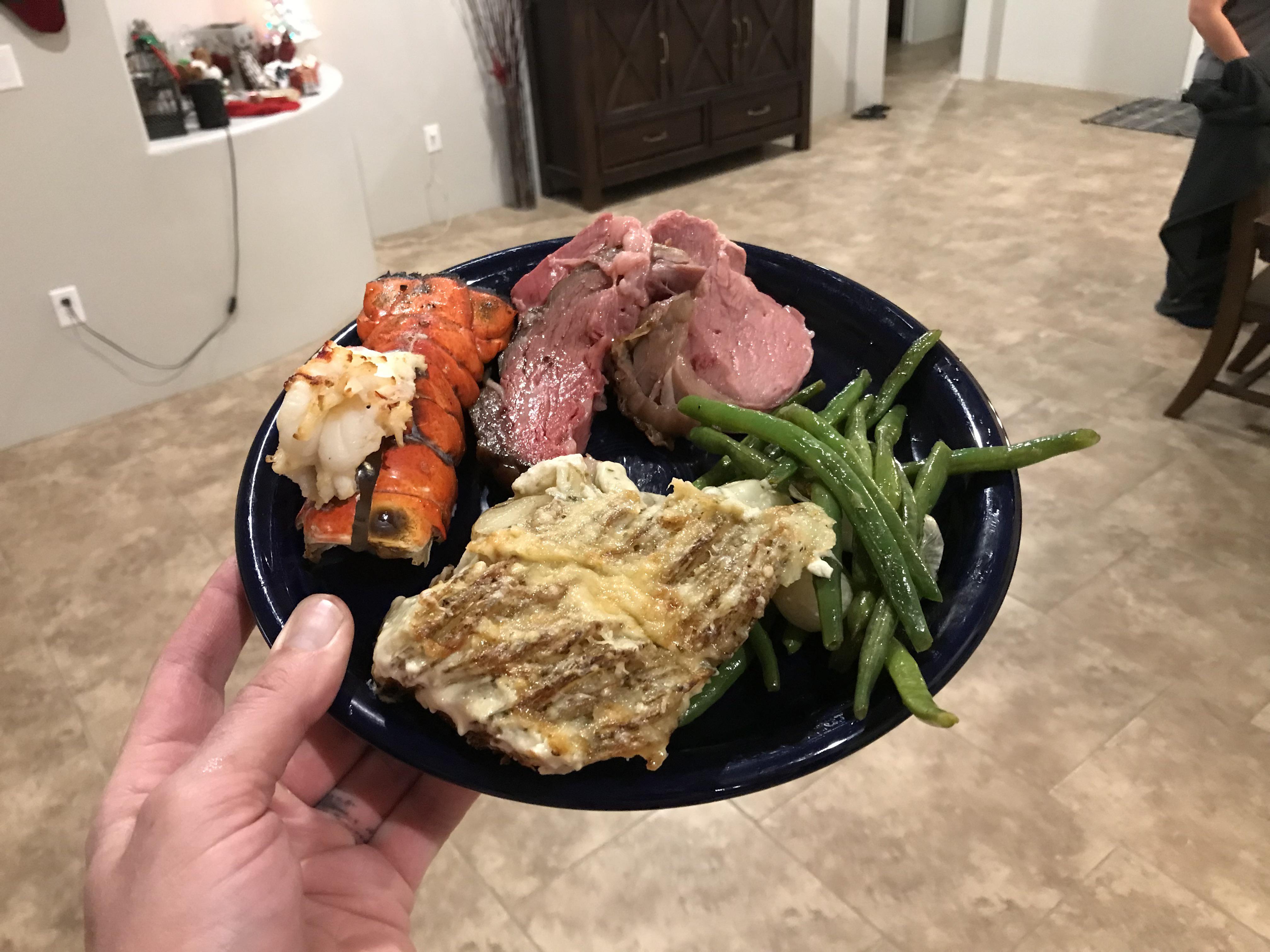 Kenji’s Prime rib with red wine jus sauce and hassleback potatoes r