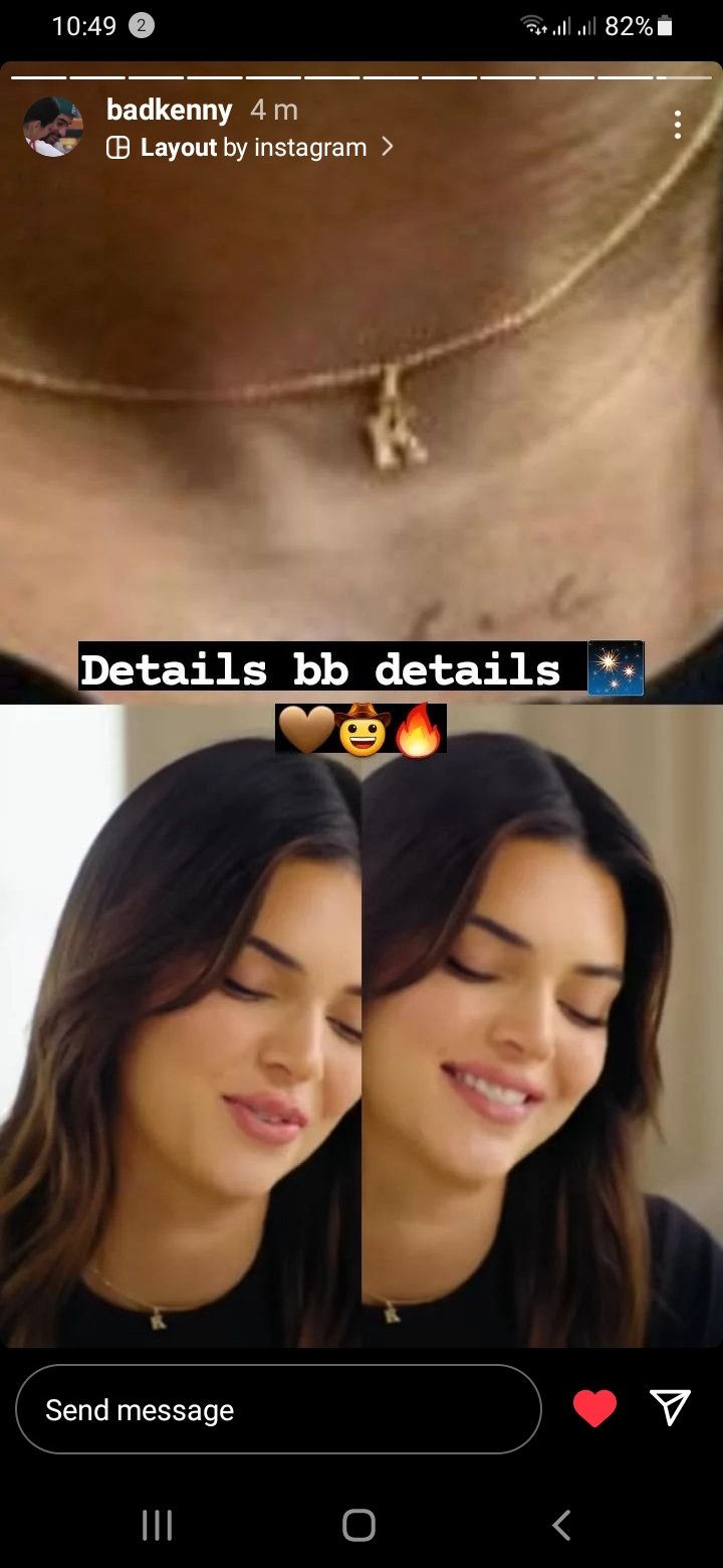 Bad Bunny wearing Kendall's necklace r/KUWTK