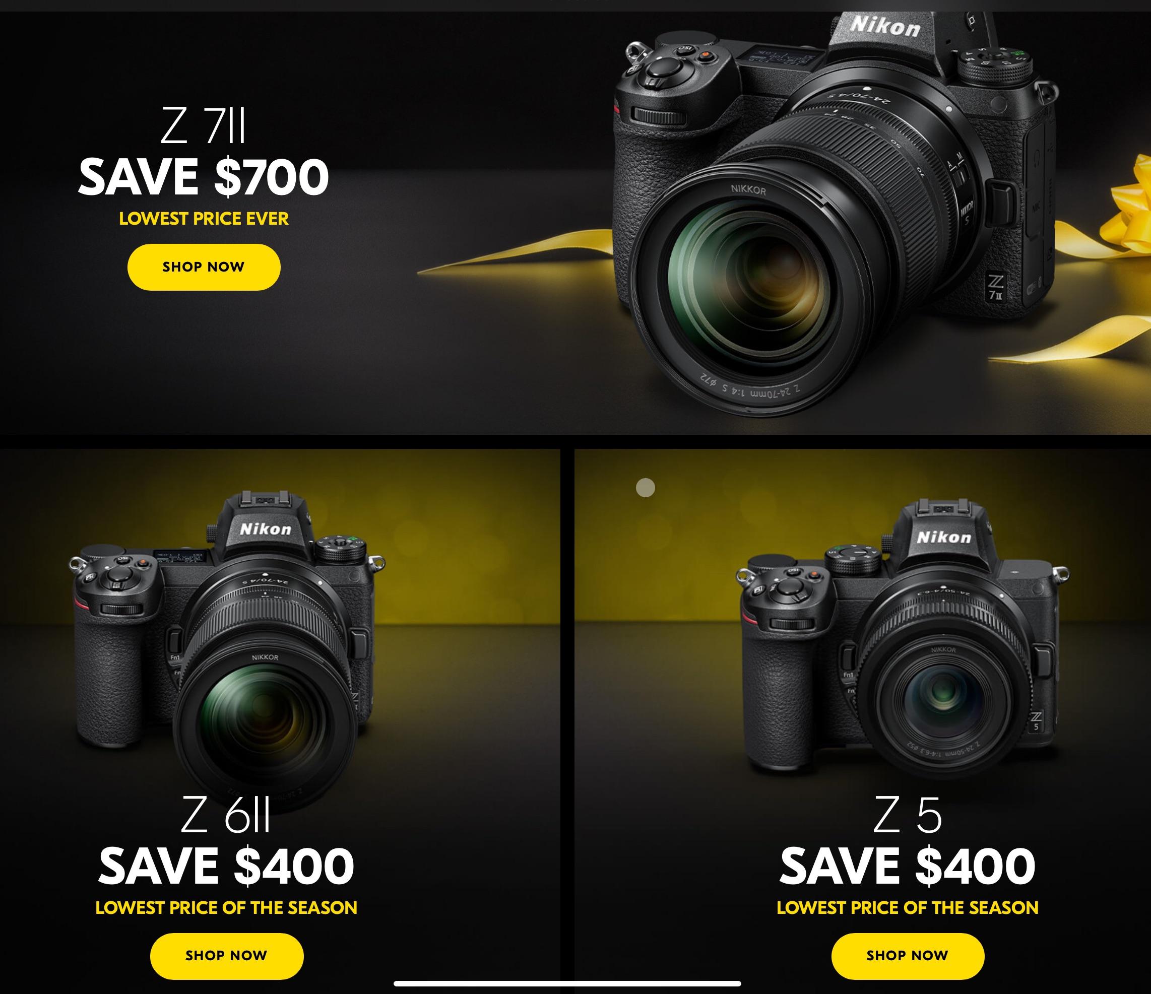 Wow, some huge Black Friday deals on Nikon Z r/Nikon