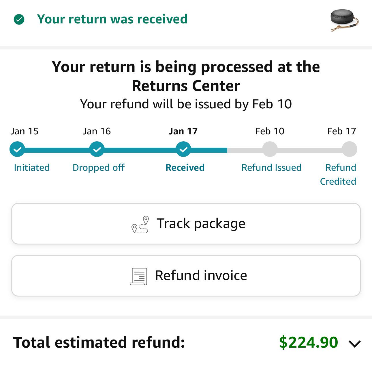 Amazon received my return almost two weeks ago and won’t process my