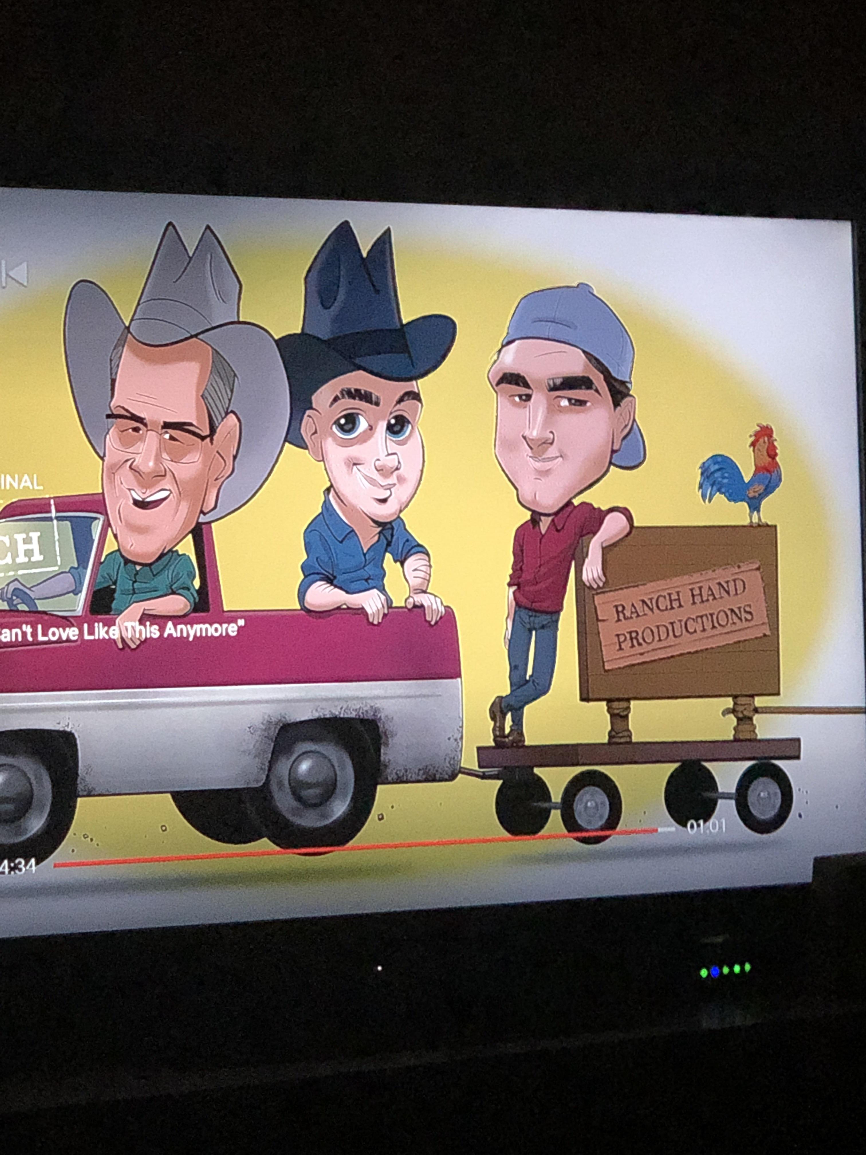 Ending credits of part 6 finale of the ranch.. anyone else notice how