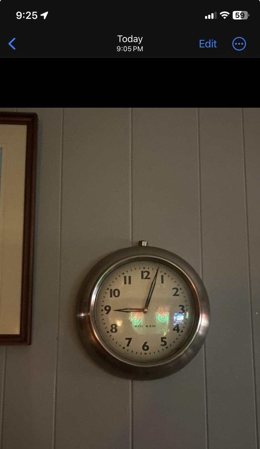 This thrifted clock stopped the other night while I slept 340am … when
