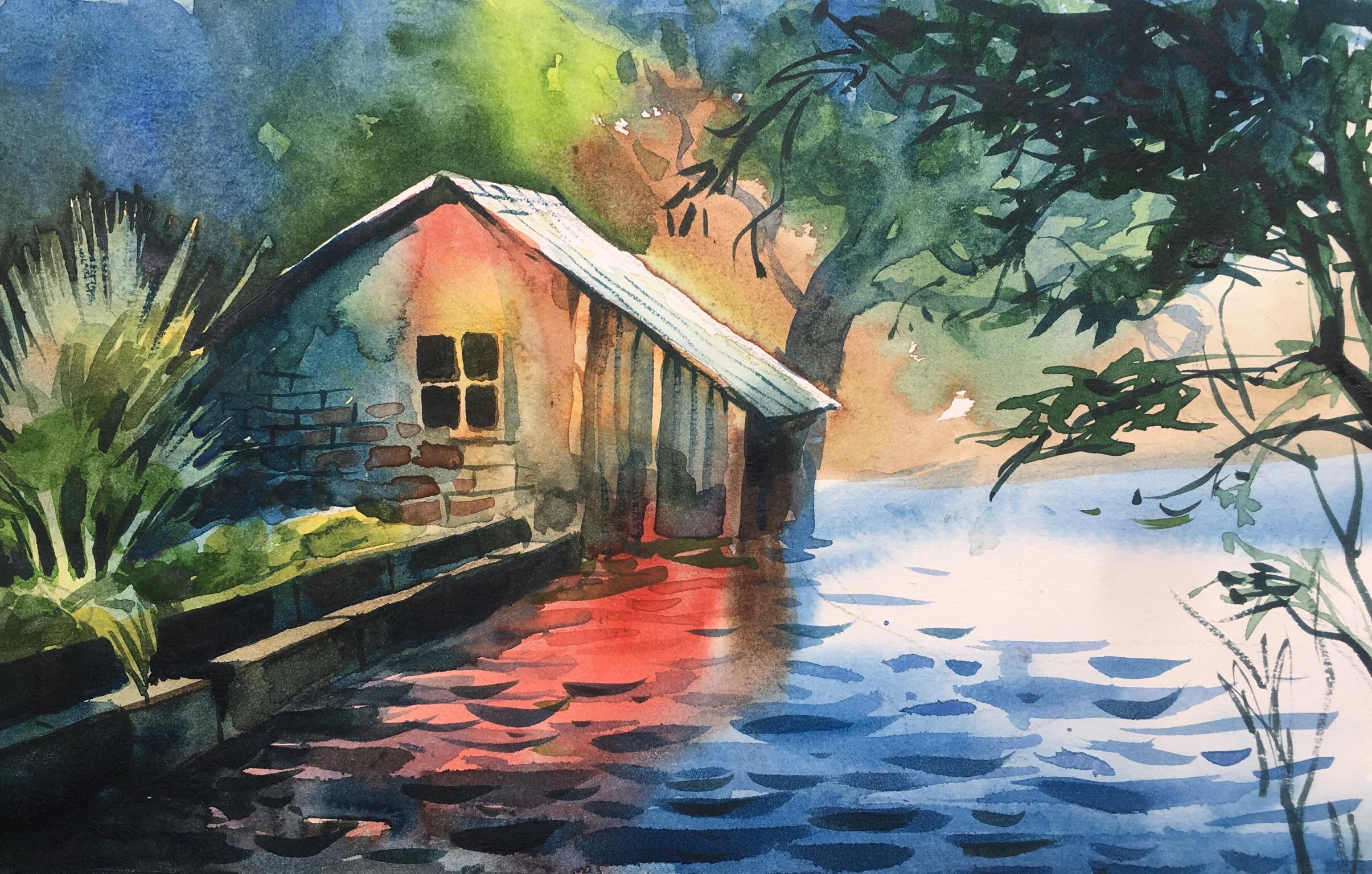 My watercolor painting on cartridge paper. r/pics