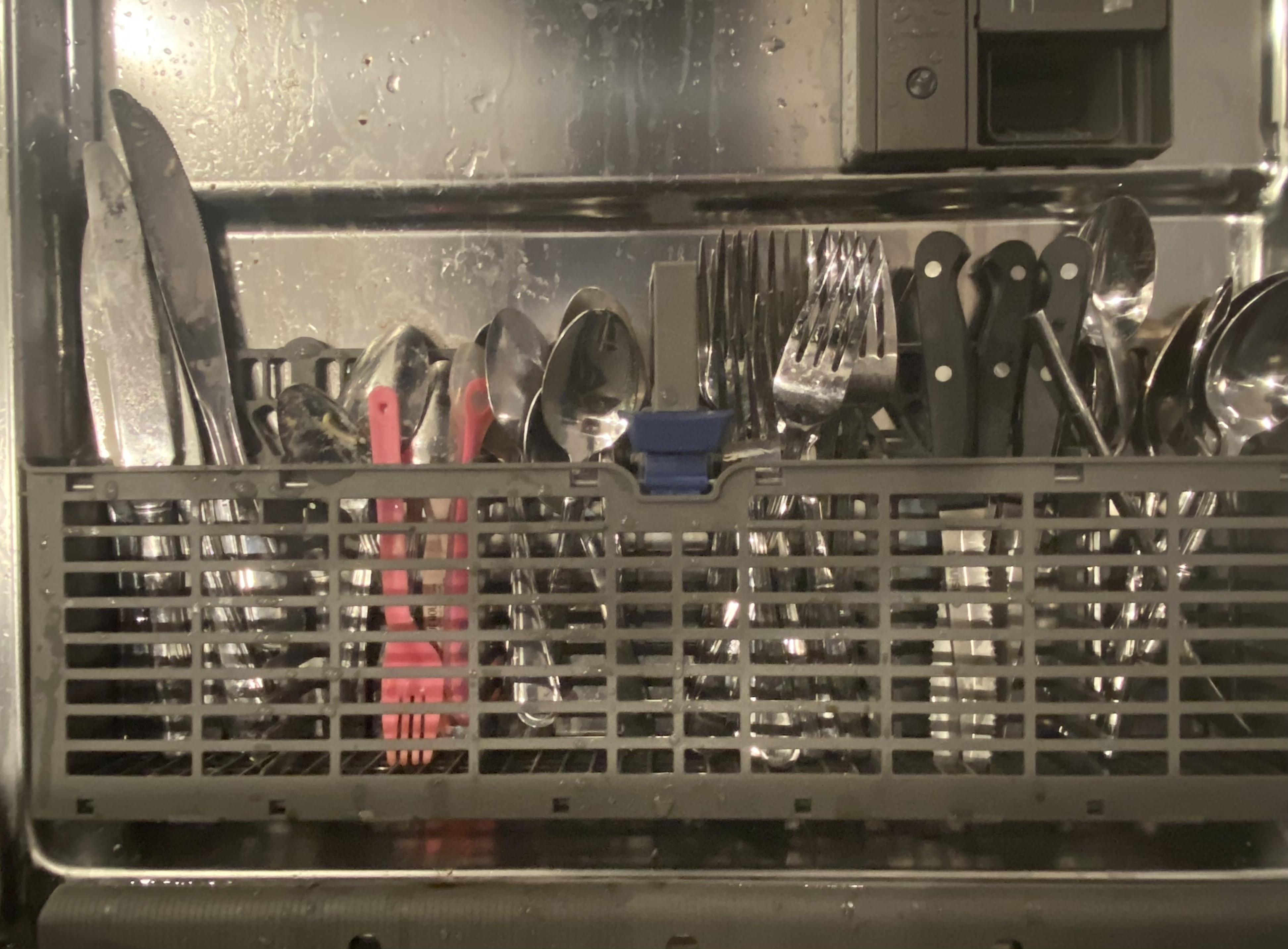 Sort your cutlery as you load the dishwasher to make unloading so much