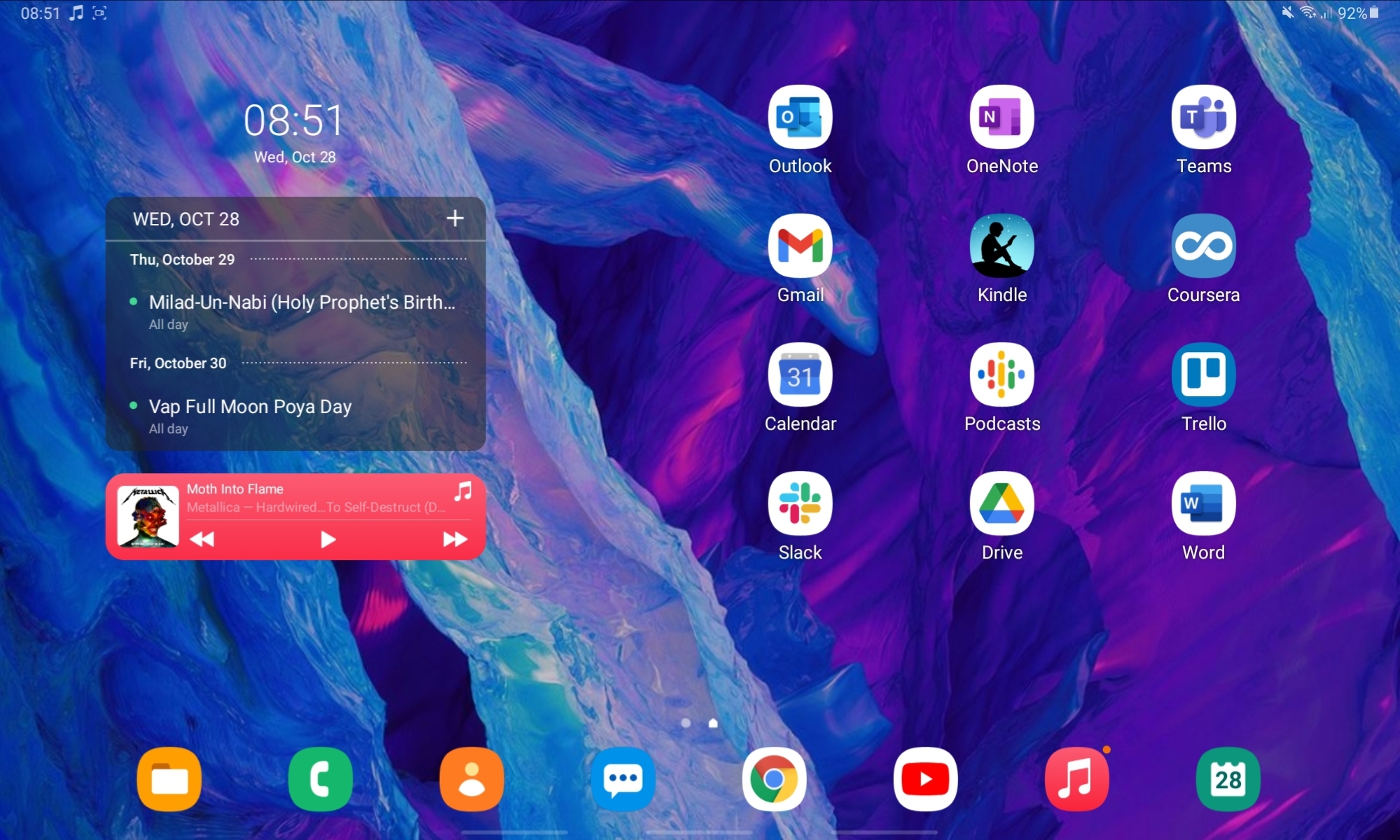My Tab S6 Lite homescreen r/GalaxyTab