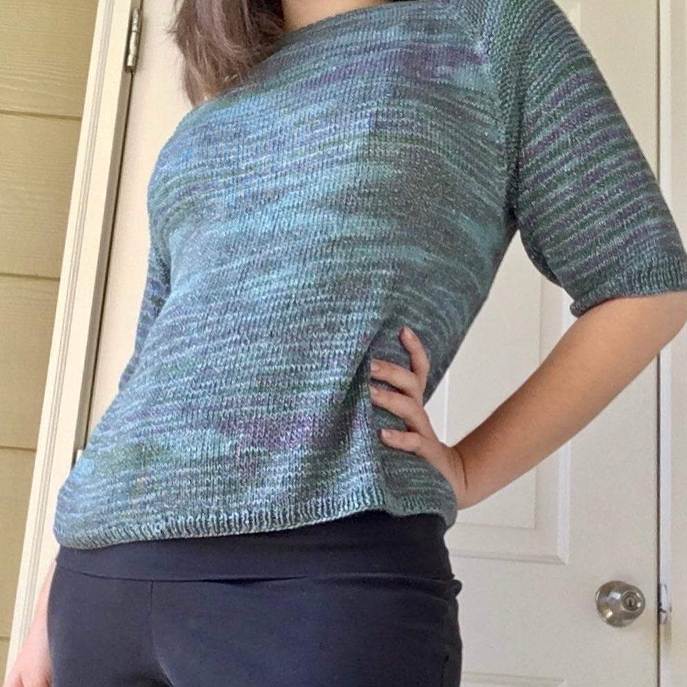 I finished my Flax Light! Pattern by Tin Can Knits in the color Storm