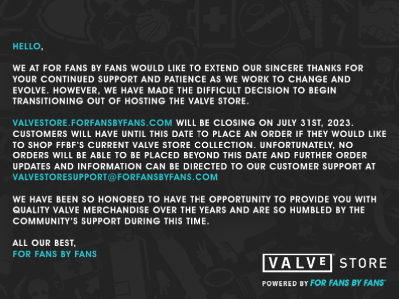 Valve is closing their official store ( r/tf2