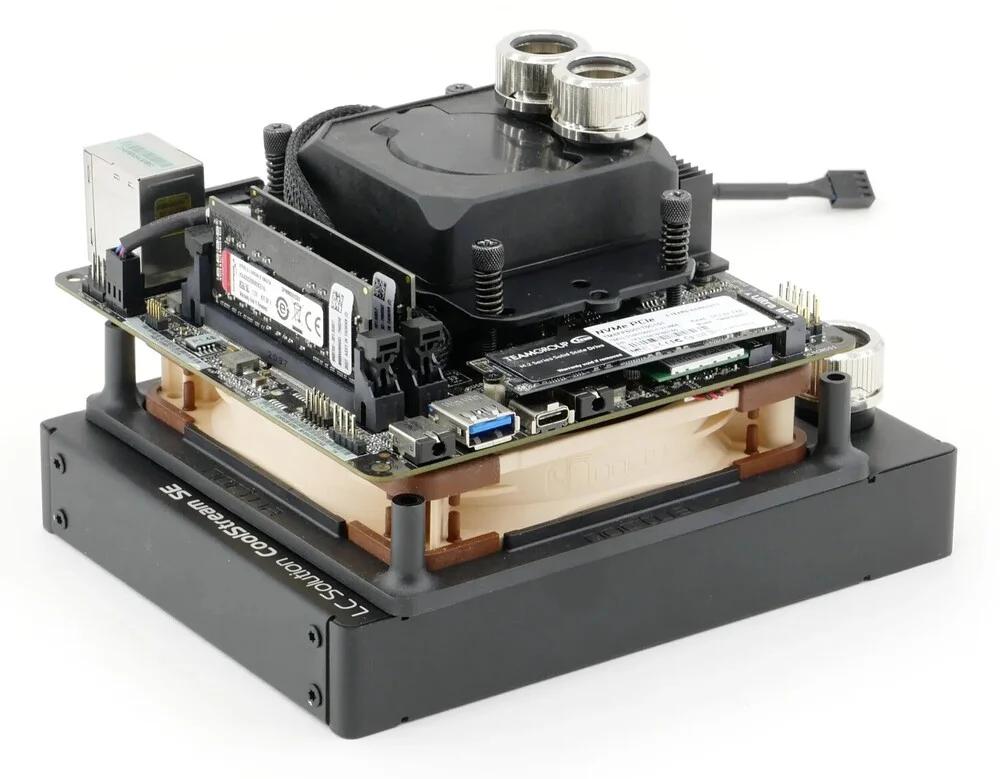 Asrock Ryzen DeskMini X300 with Liquid Cooler & 3D Print Case r