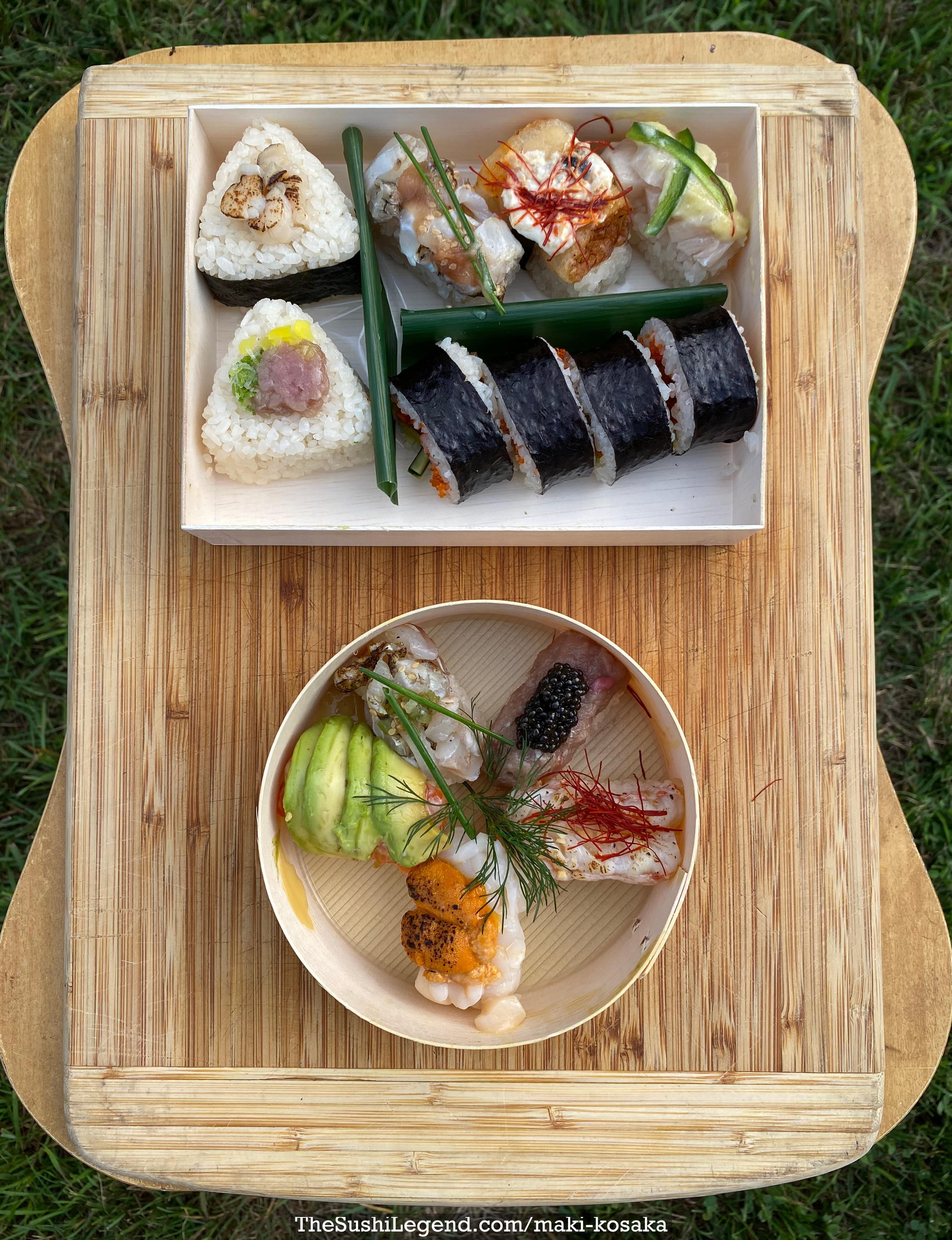 Awesome outdoor sushi platter sushi