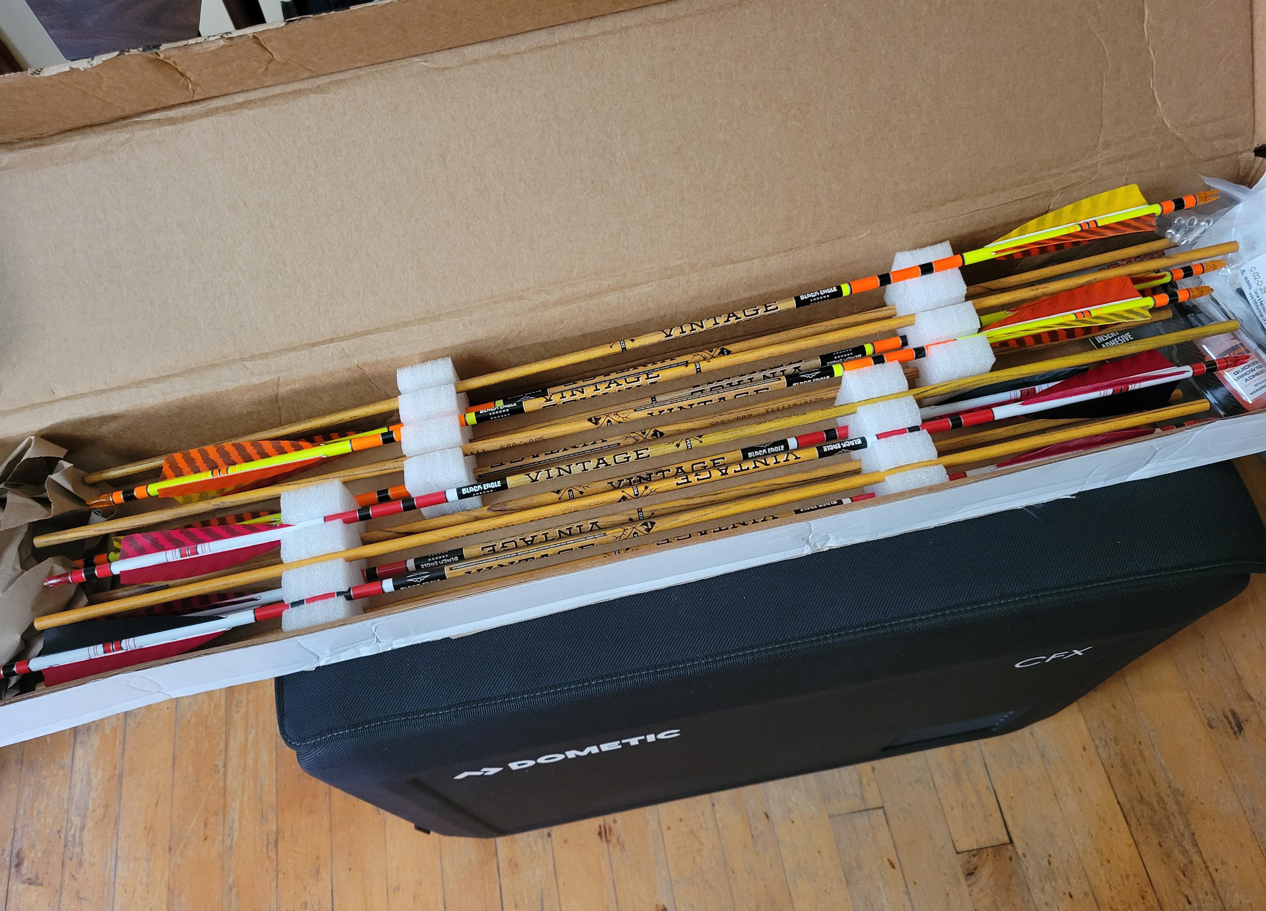 Really impressed by these Black Eagle Vintage arrows that just arrived