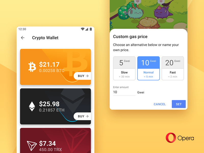 New version Opera ethereum