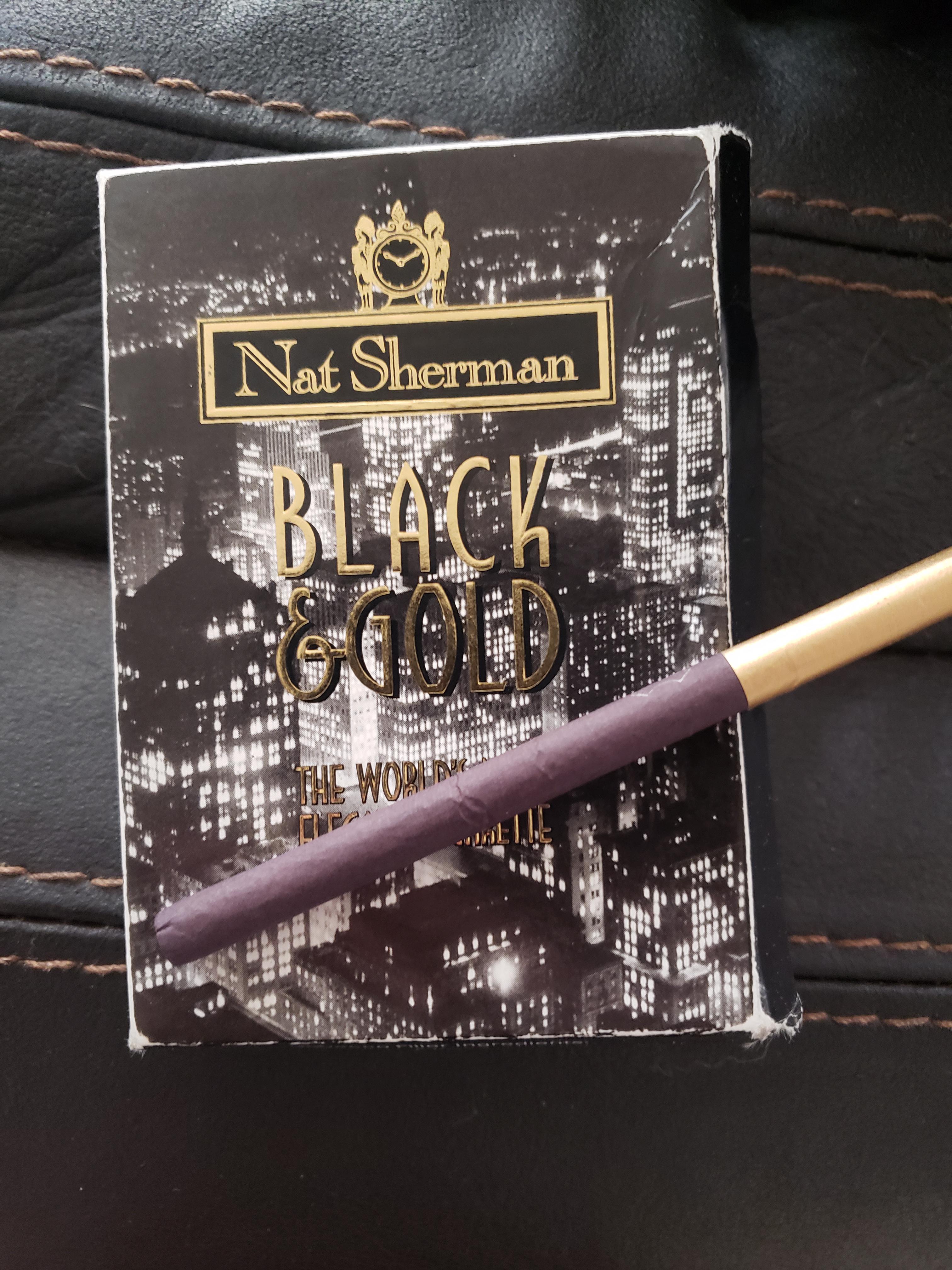 Nat Sherman's black and gold. Really smooth without any bad aftertaste at all. Cigarettes