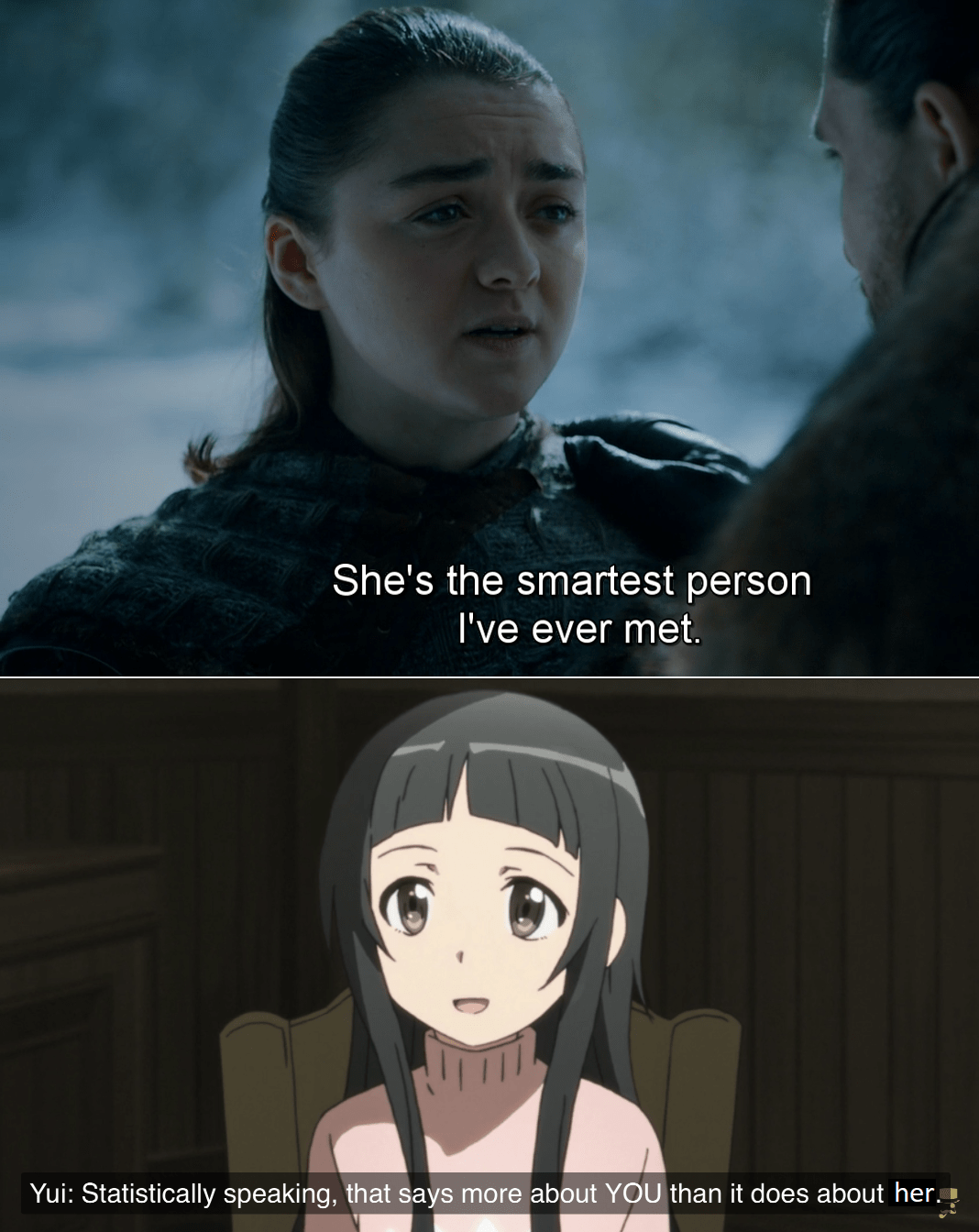 Why does this say about Arya? freefolk