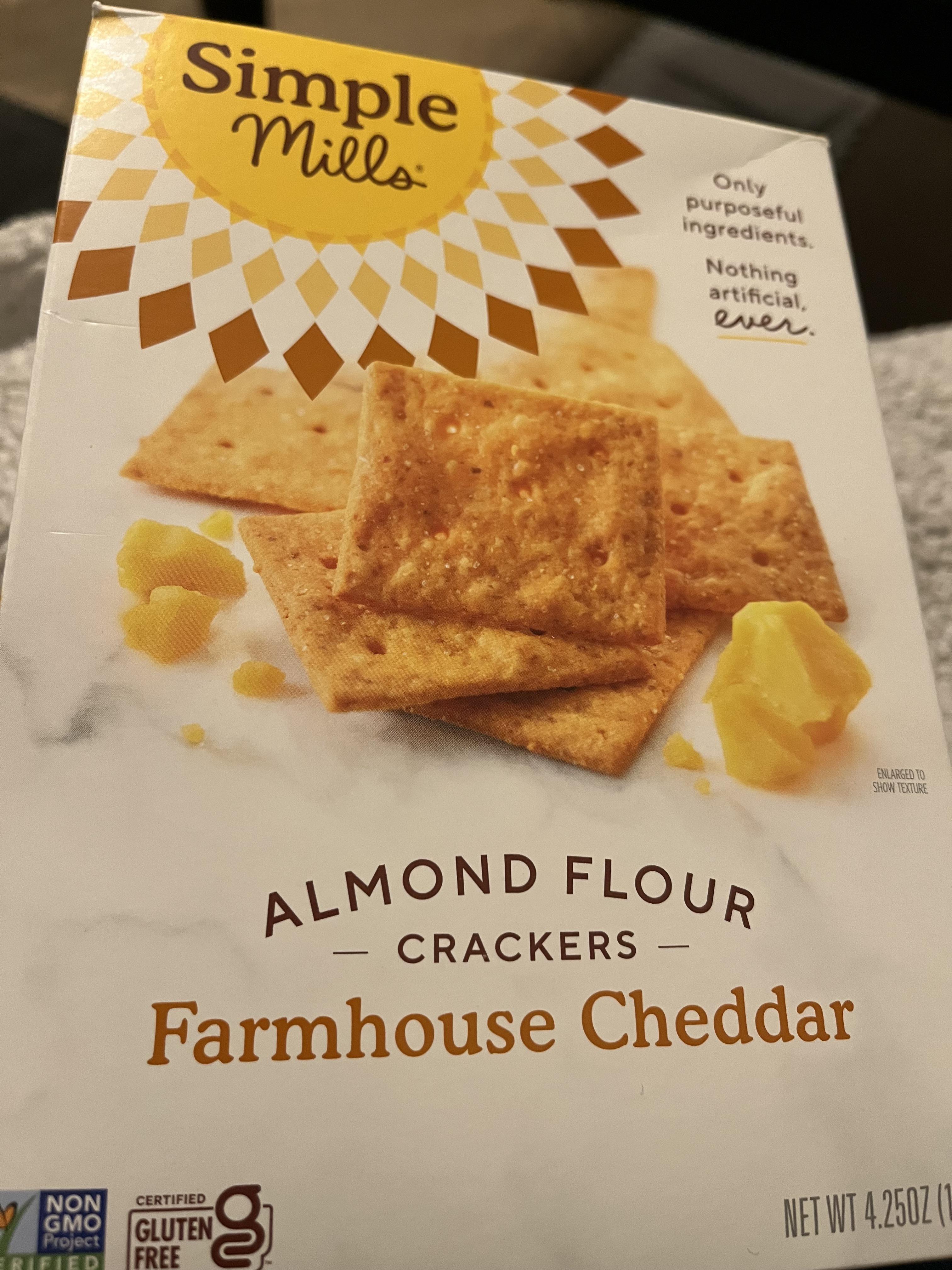 Awhile back I posted about the almond flour rosemary crackers. Well