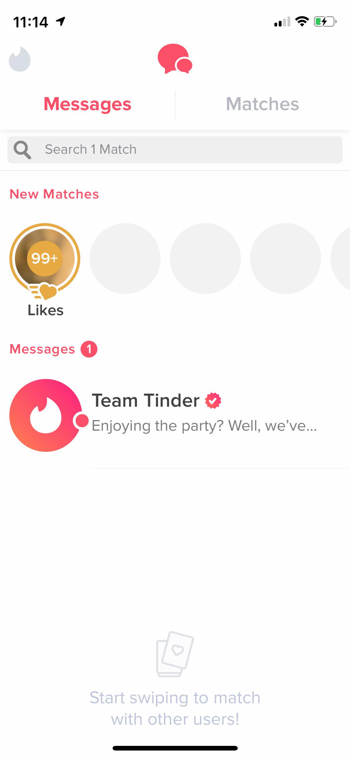 99+ likes and 0 matches... r/Tinder