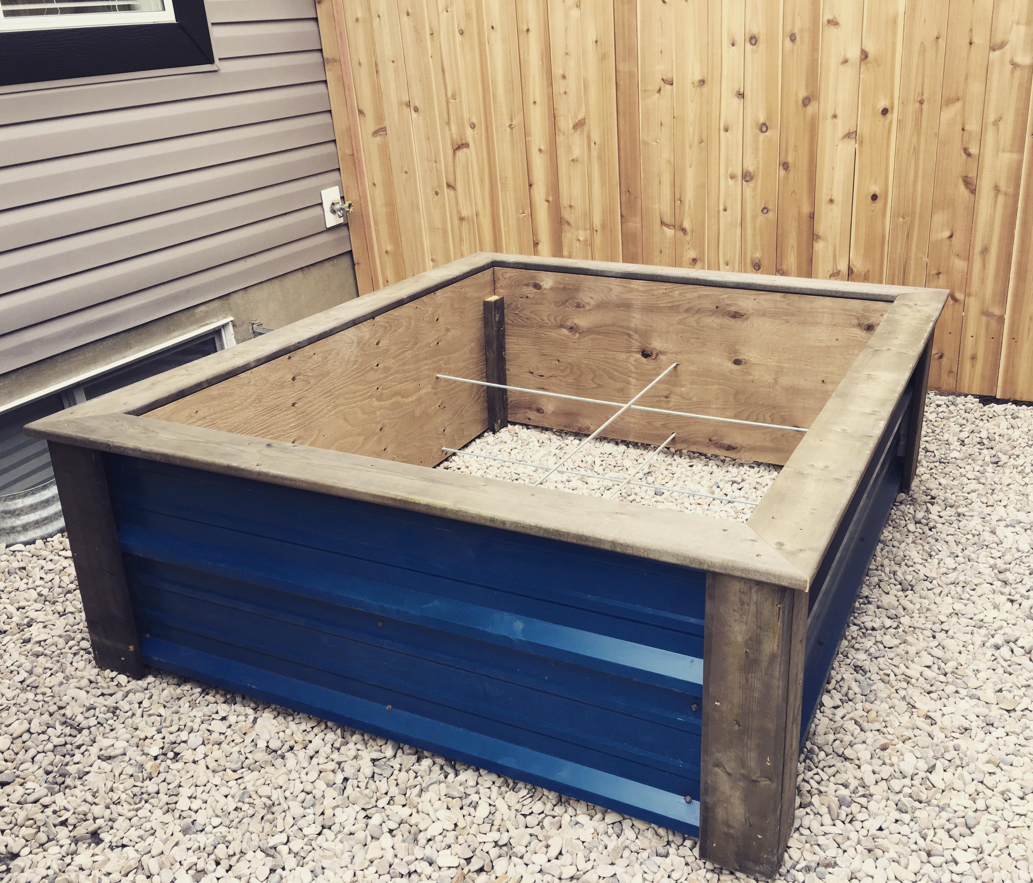 My great neighbours built me this beautiful 6 ft x 5 ft garden box this