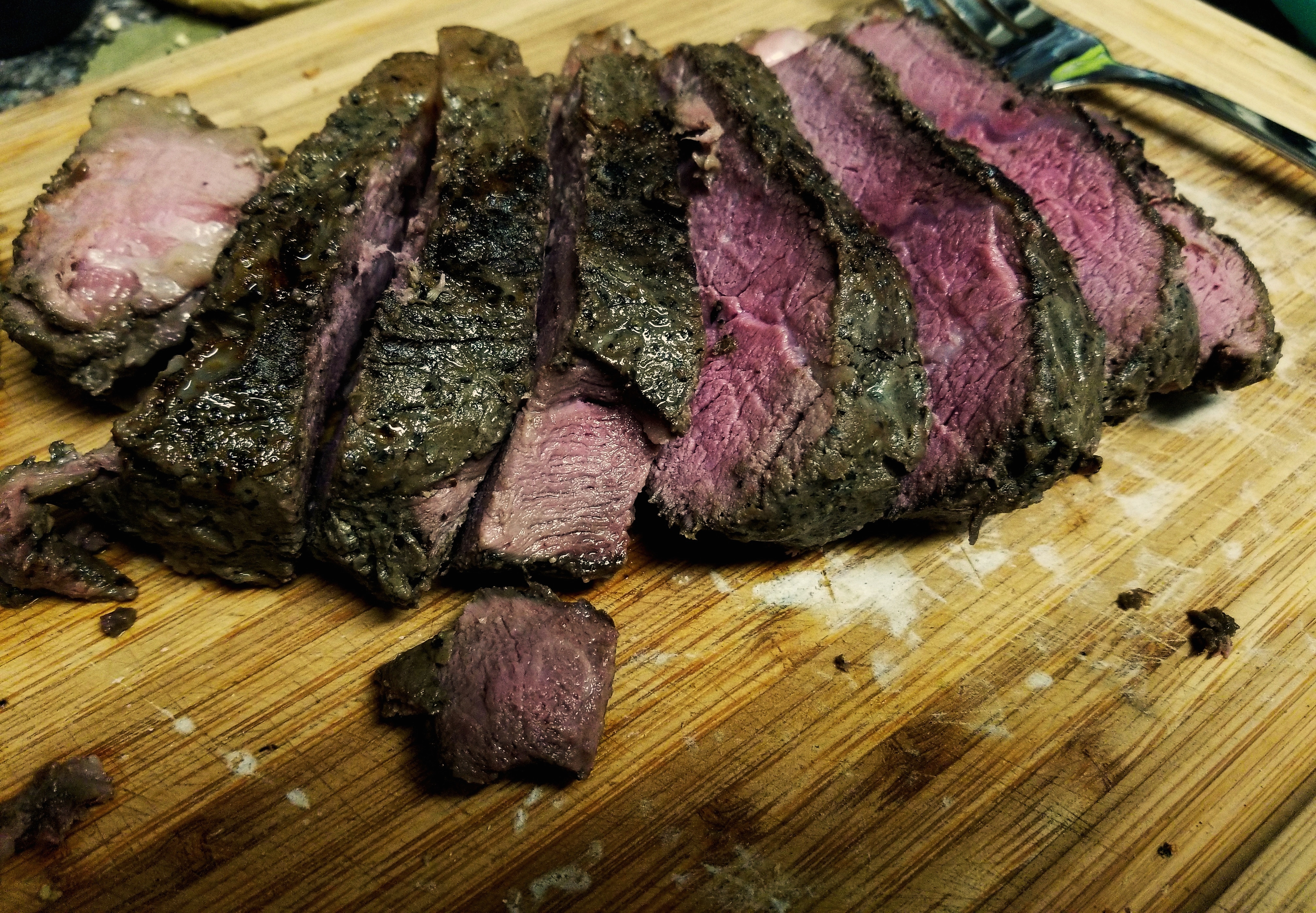 2lb Chuck Roast at 131 for 40 hours. Cut it with a butter knife. Holy