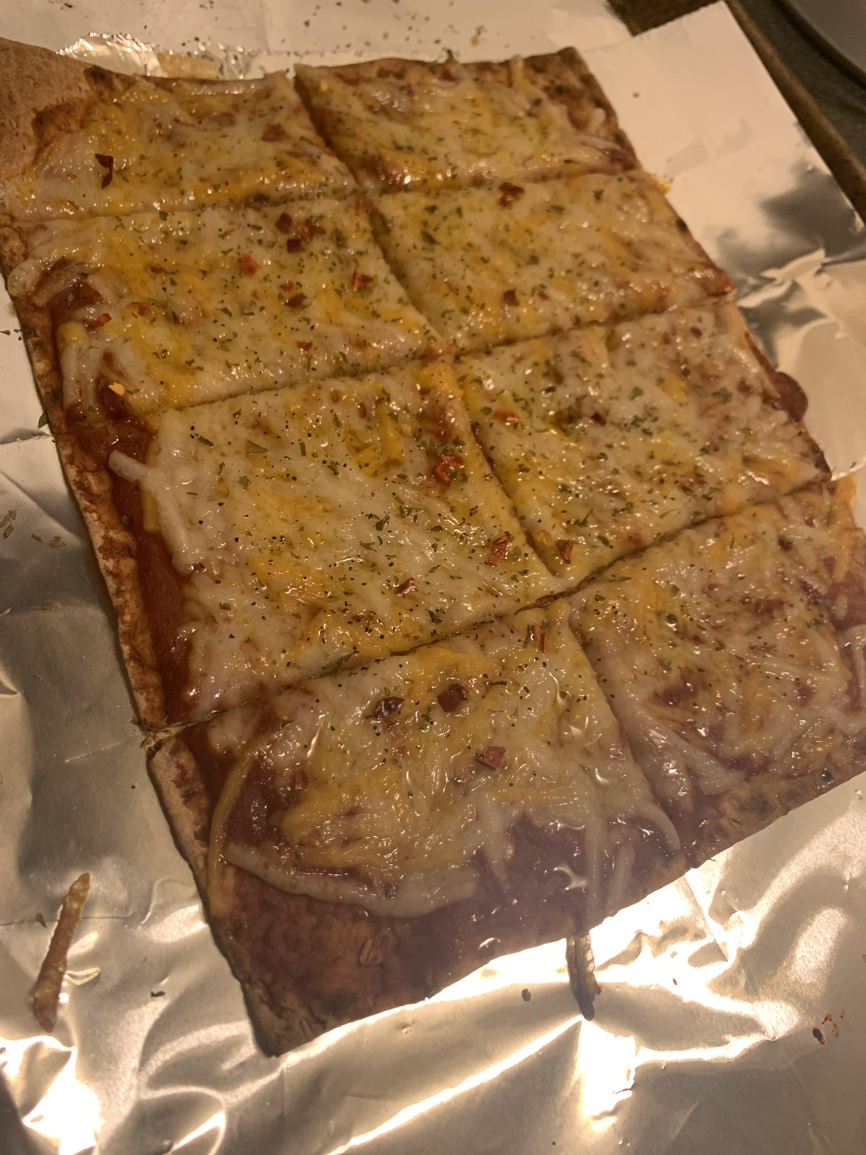 Lavash bread vegan pizza TheHighChef