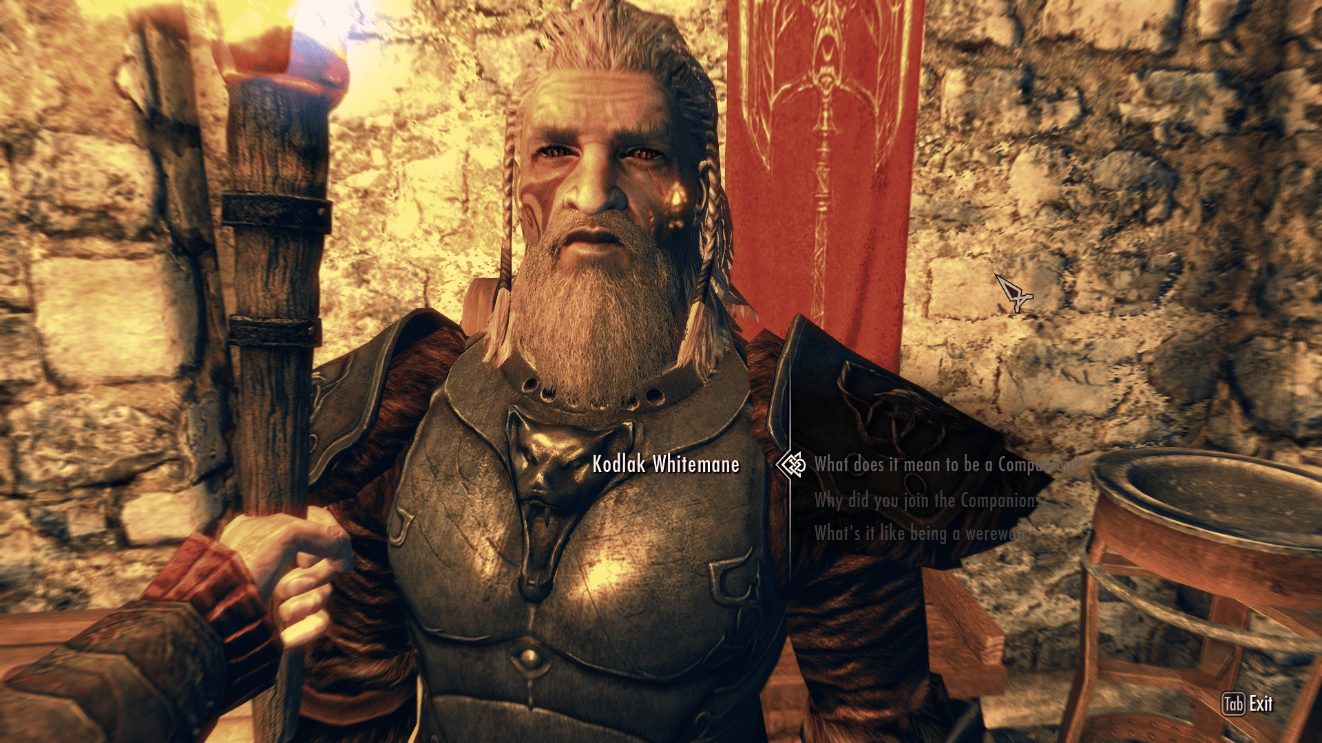 Kodlak wanted to cure his Lycanthropy so bad I decided to share my gift