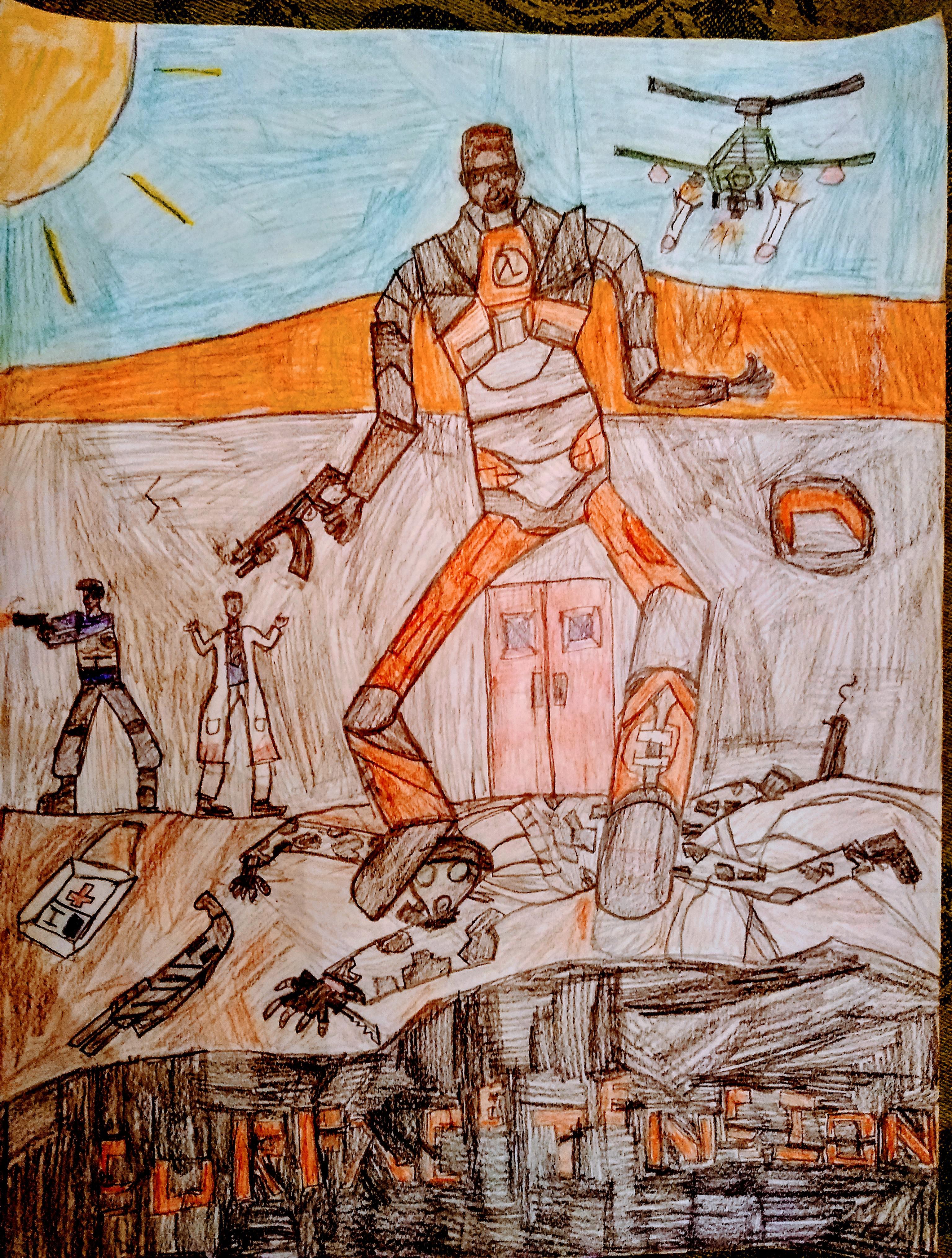 First HL drawing, hope you like it. The title is called "Surface