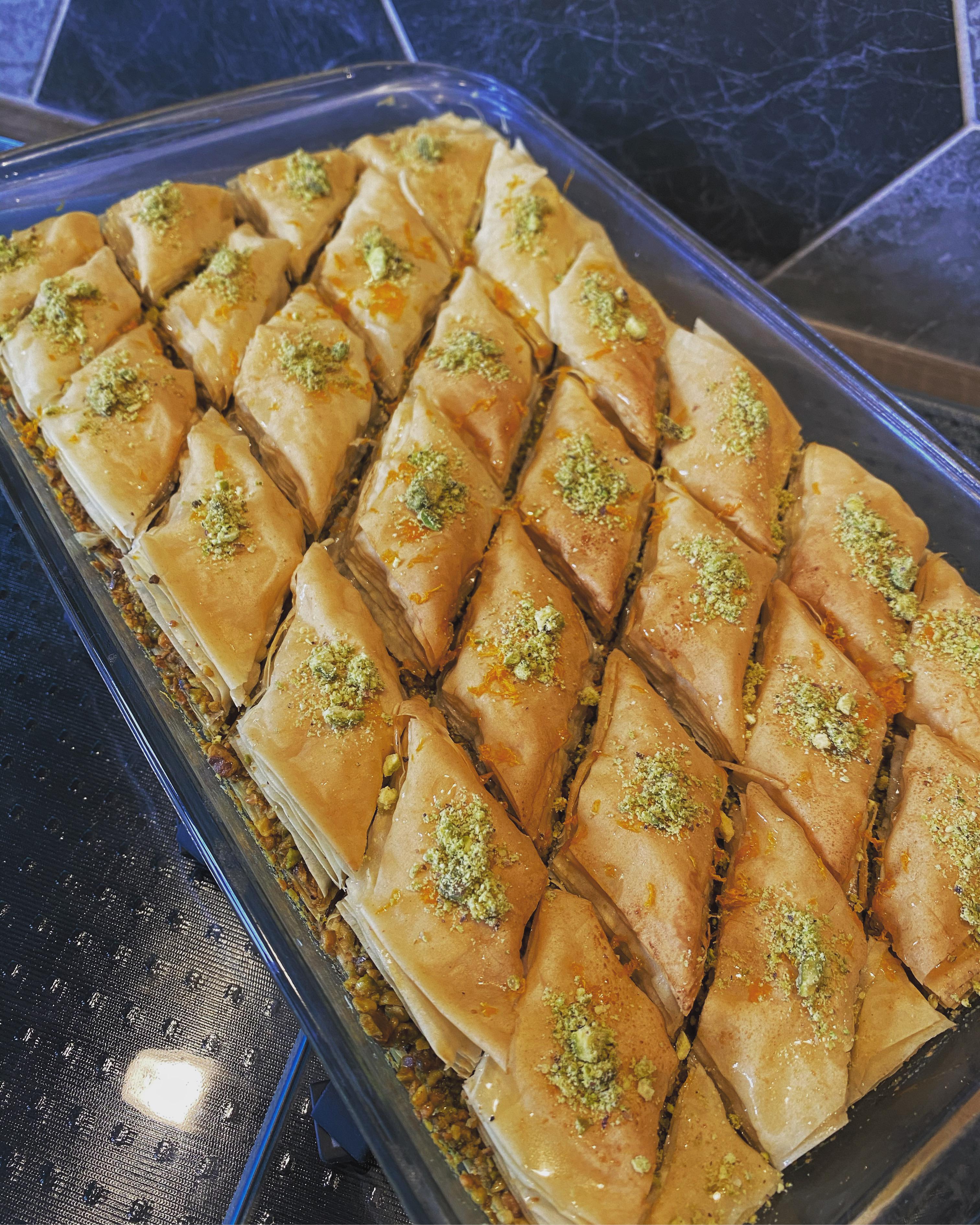 Pistachio Baklava with an orange blossom syrup r/Baking