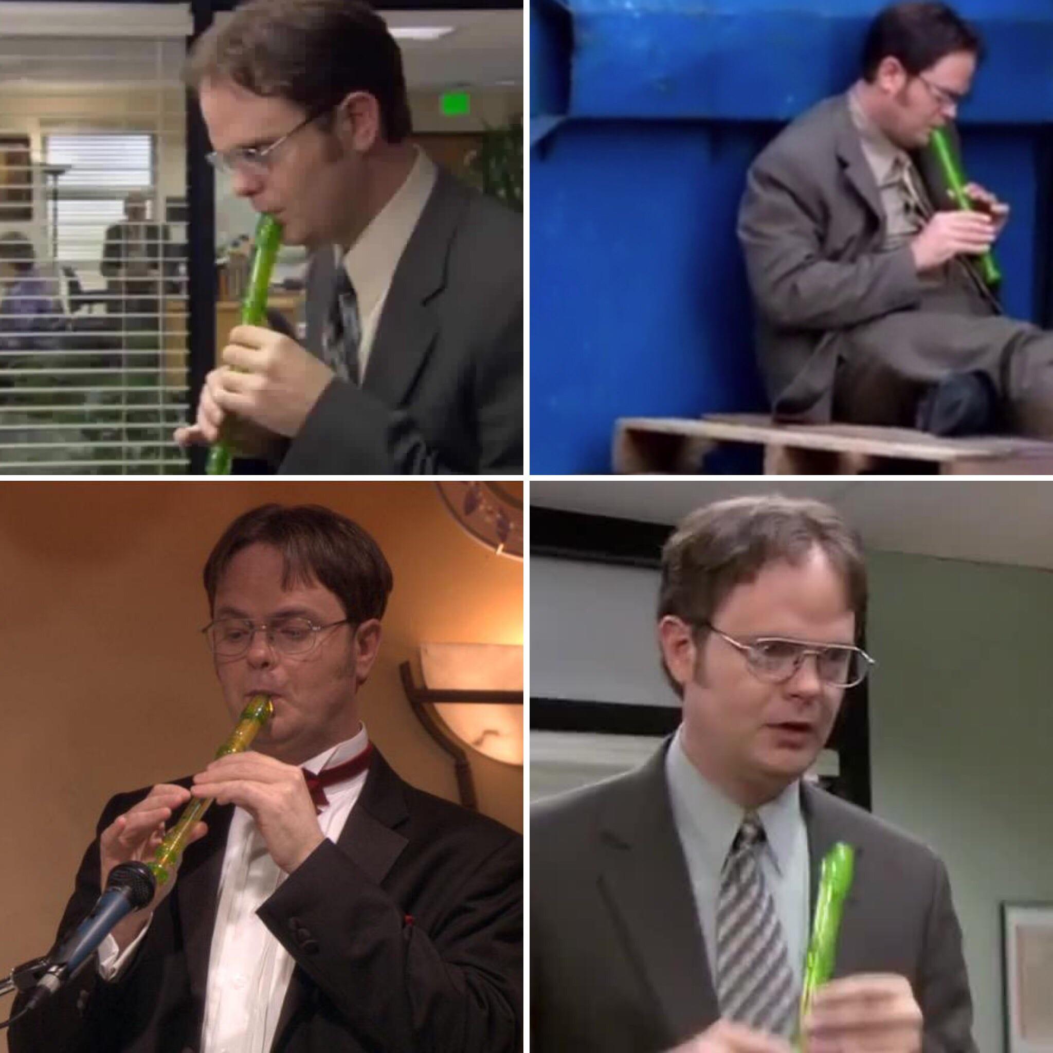 Let’s give it up for Dwight and his faithful recorder r/DunderMifflin