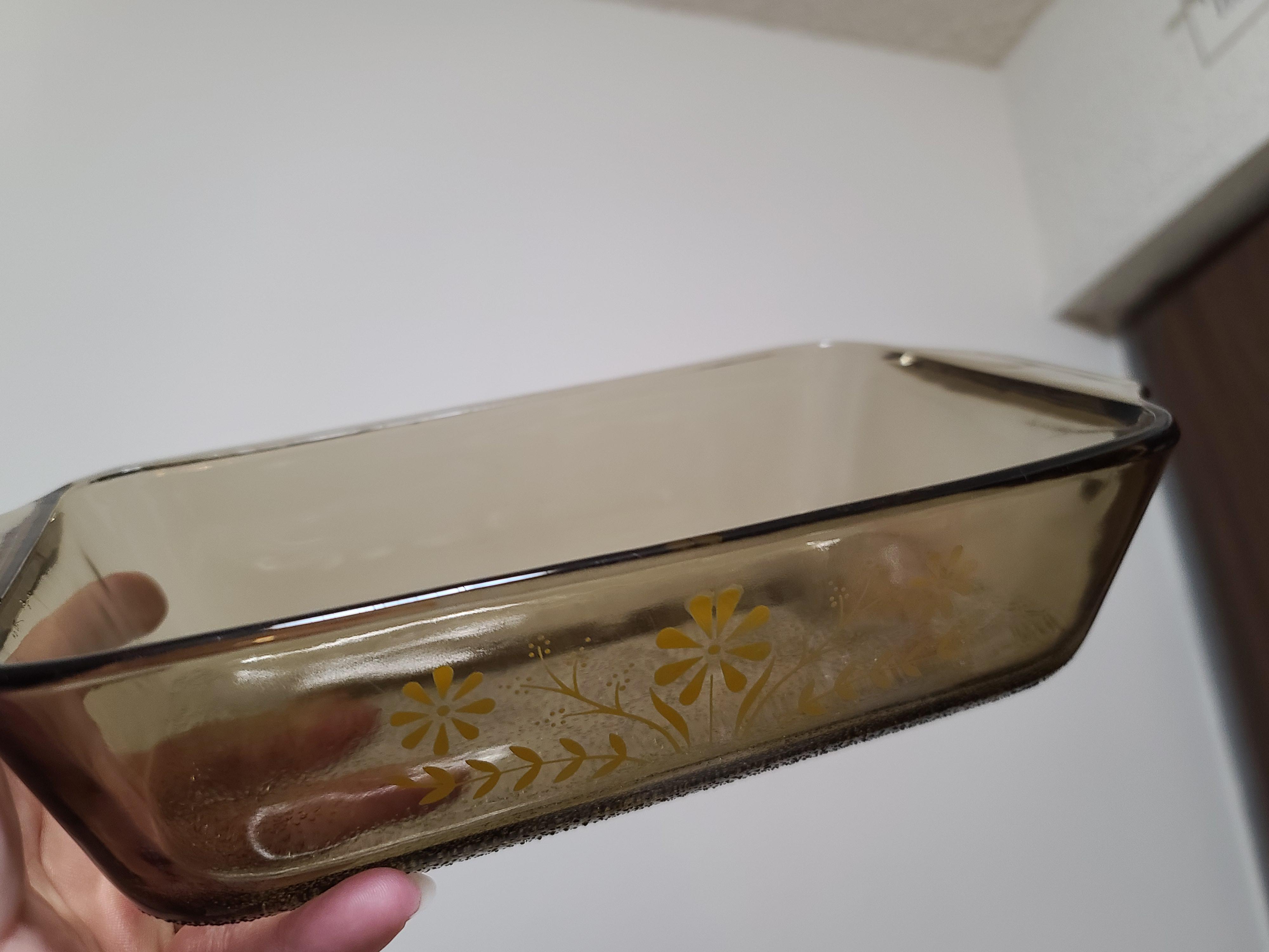 Glass bread loaf pan I bought at a thrift store about 20 years ago