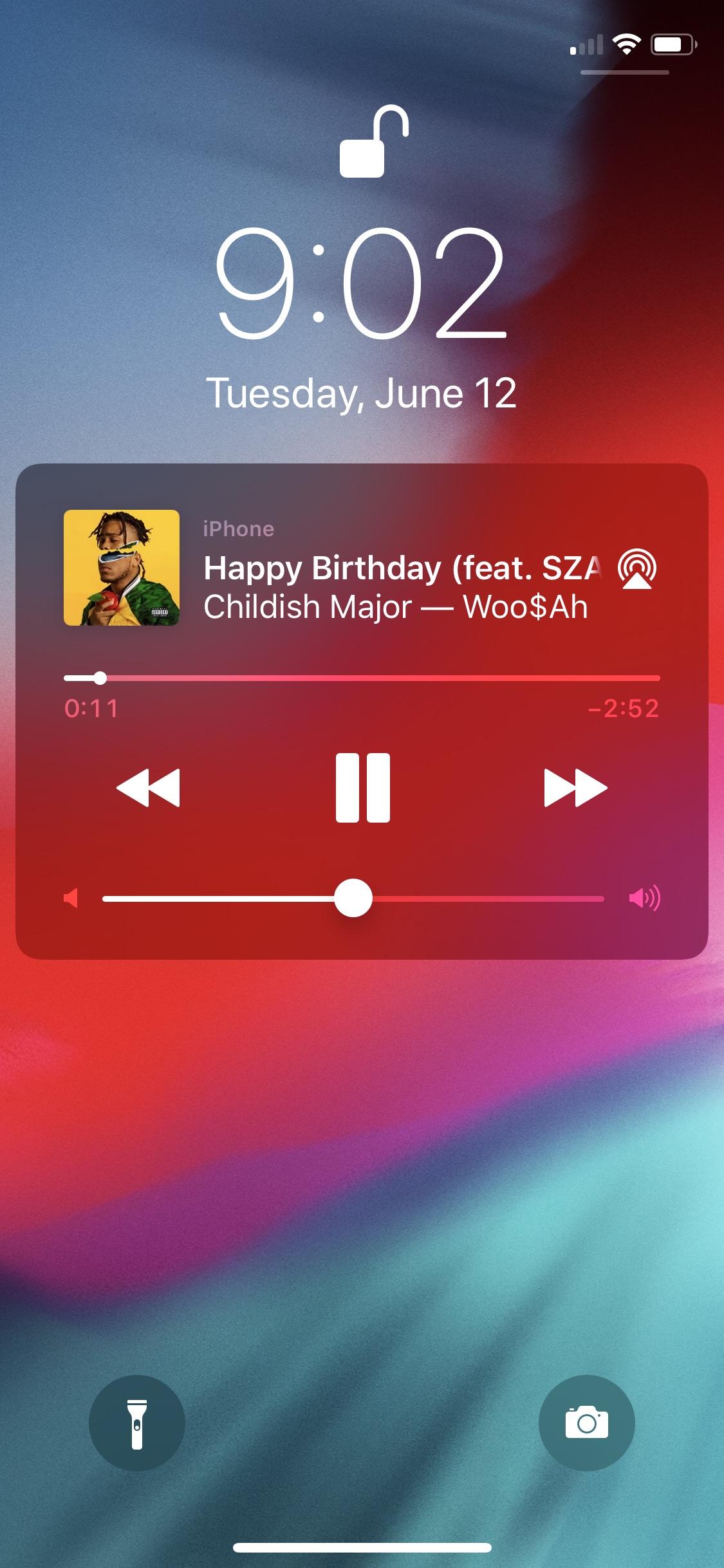 Will we ever get large album artwork on our lock screen music players