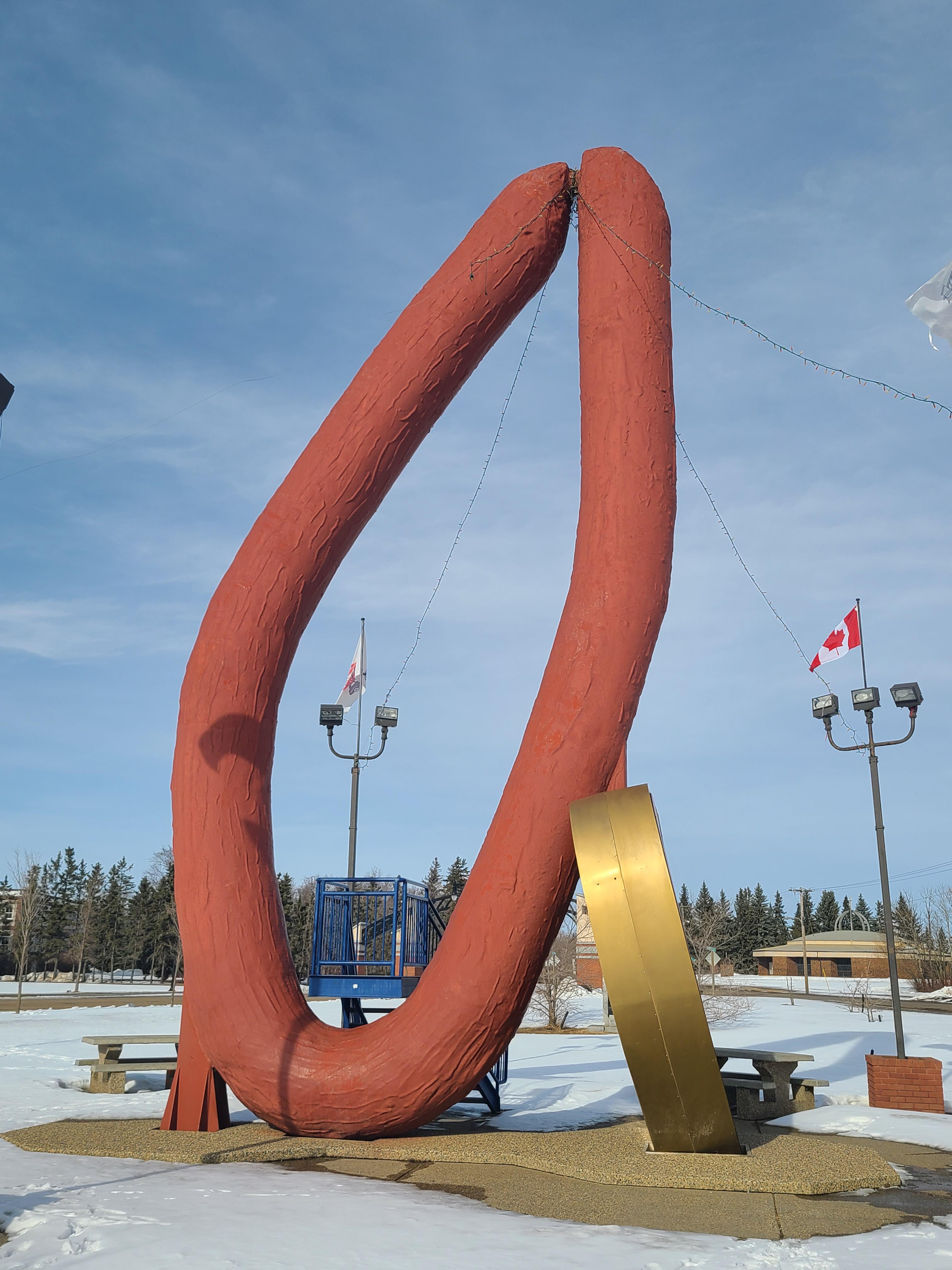 The World's Largest Sausage Ring, Mundare Alberta. r/pics