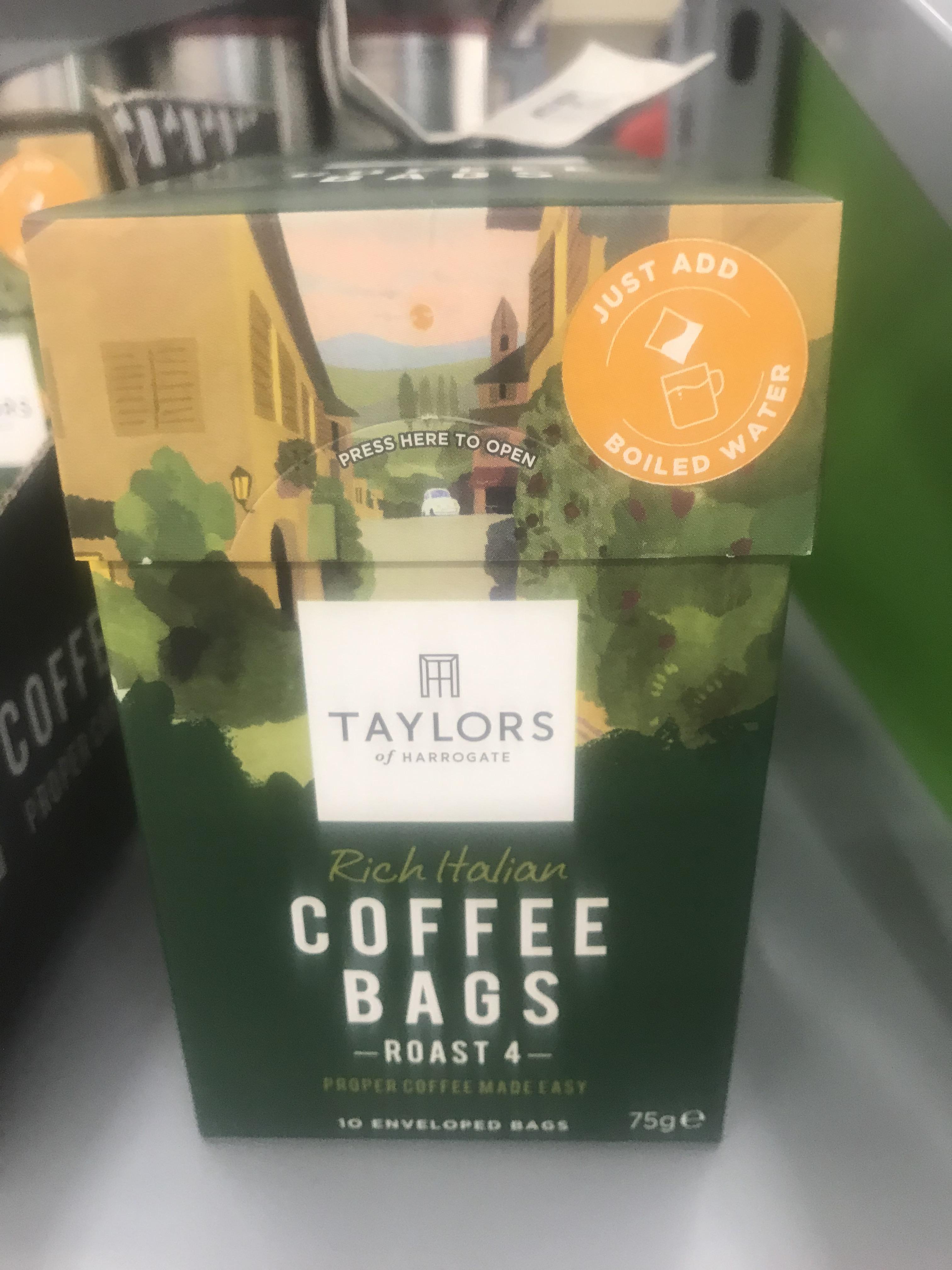 Spotted this sacrilege in Asda, anybody tried coffee bags? r/CasualUK