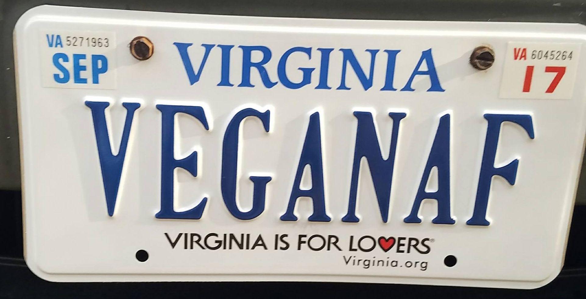 My new license plates came in. r/vegan